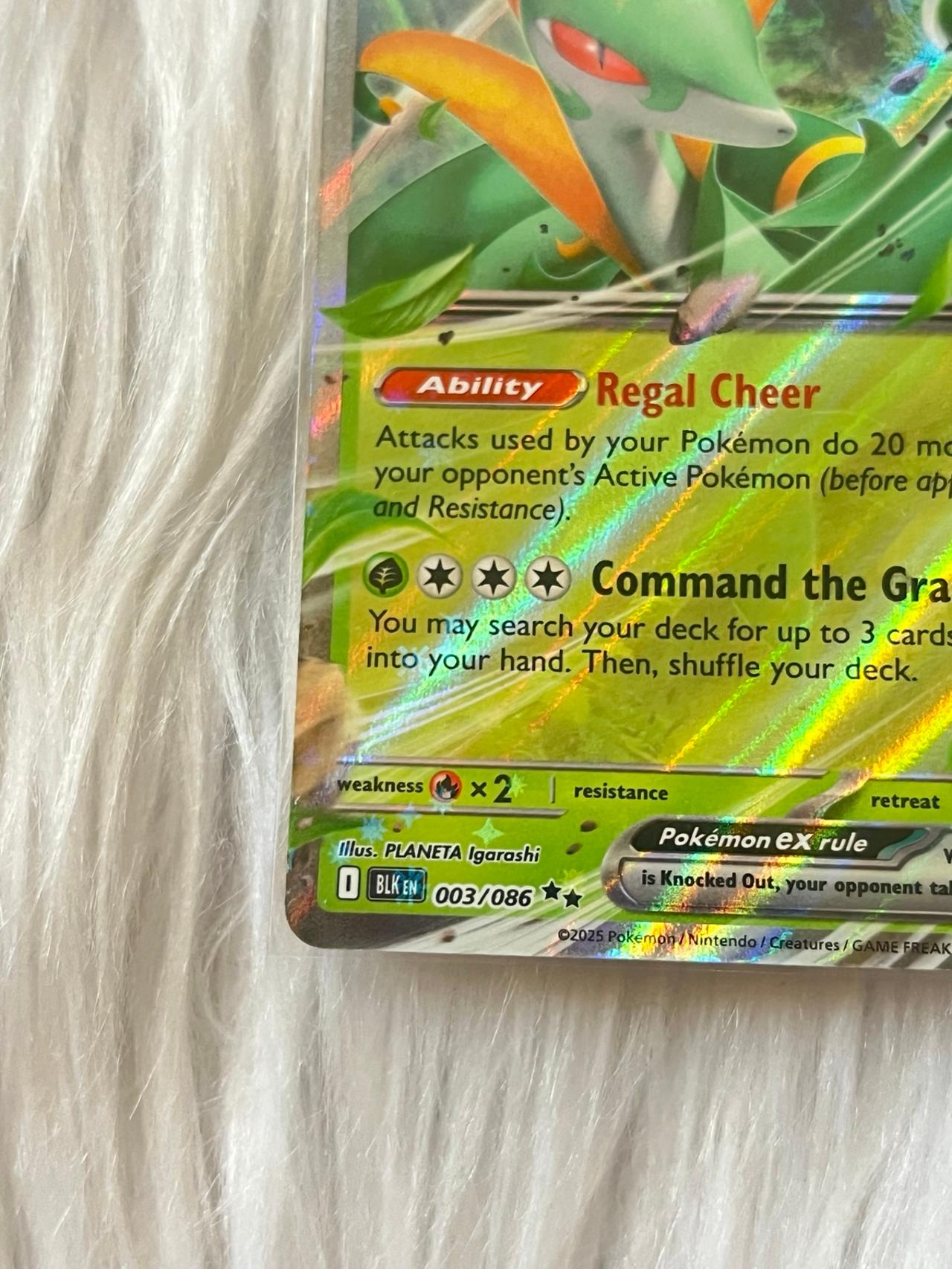 Pokémon TCG Black Bolt Serperior EX 003/086 Mint-NM READ — image 2