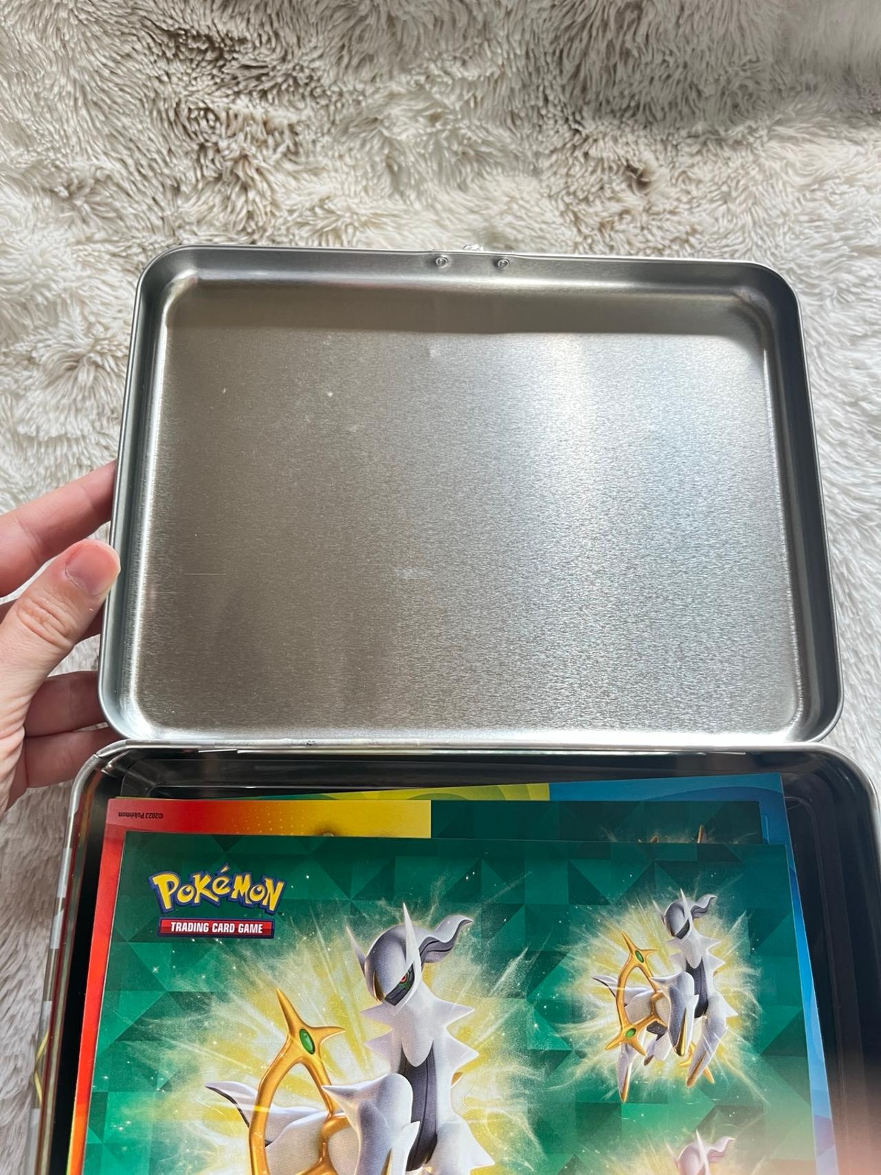 Pokémon TCG Collector Chest 2022 Arceus Tin Lunchbox NO PACKS READ — image 11