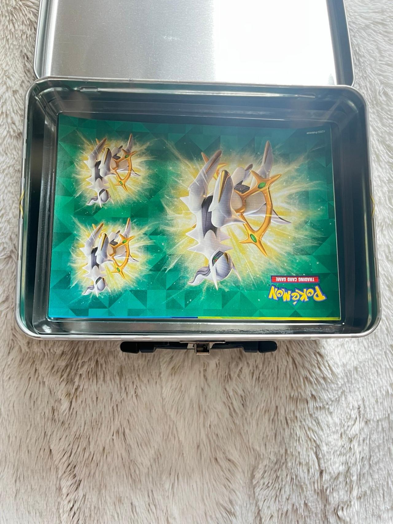 Pokémon TCG Collector Chest 2022 Arceus Tin Lunchbox NO PACKS READ — image 6