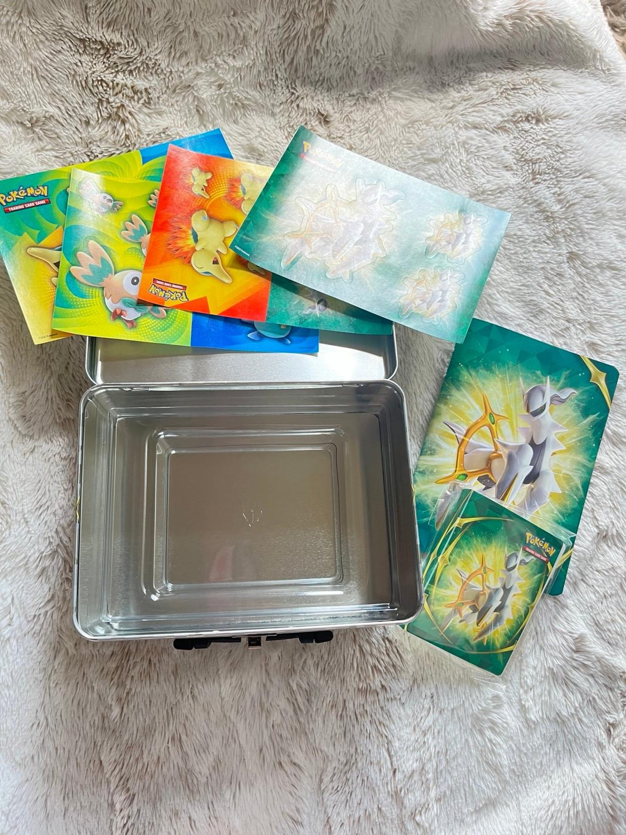 Pokémon TCG Collector Chest 2022 Arceus Tin Lunchbox NO PACKS READ — image 7