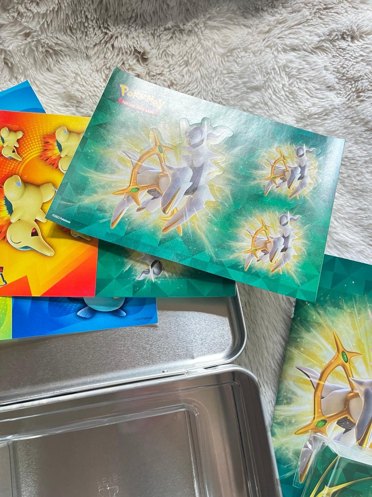 Pokémon TCG Collector Chest 2022 Arceus Tin Lunchbox NO PACKS READ — image 9