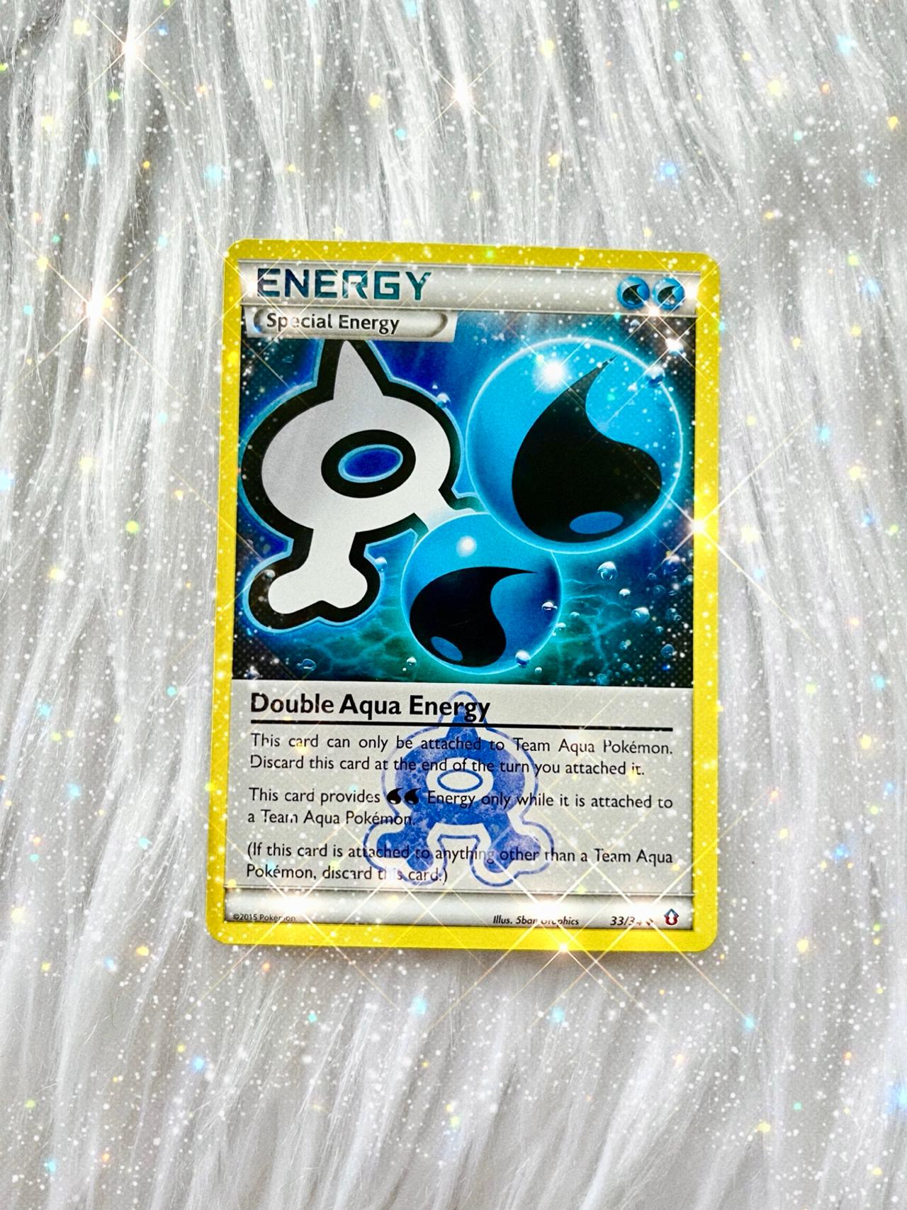 Pokémon TCG Double Crisis Double Aqua Energy 033/034 LP-NM READ
