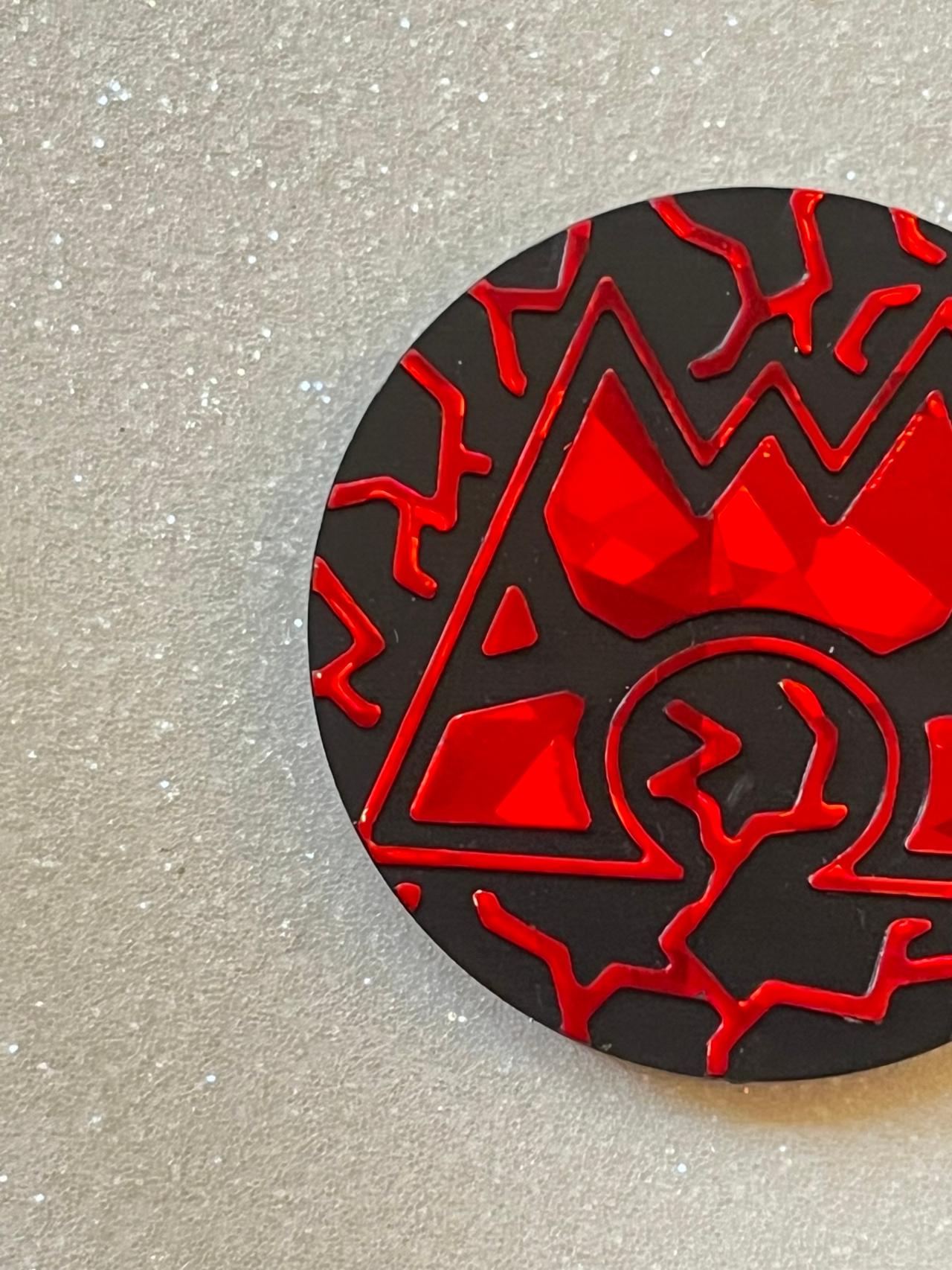 Pokémon TCG Double Crisis Team Magma Cracked Ice Holo Collectors Coin GWOP READ — image 2