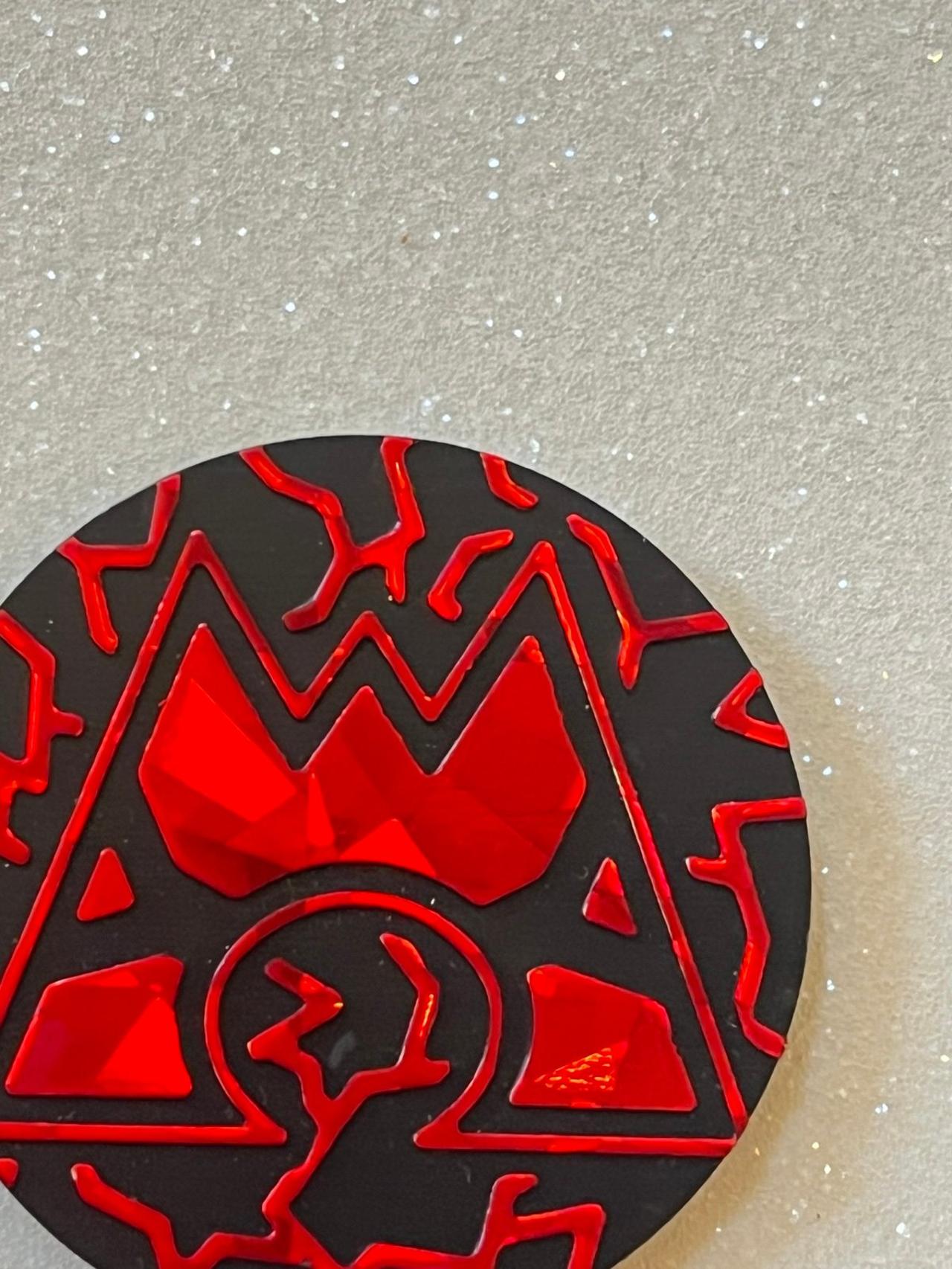 Pokémon TCG Double Crisis Team Magma Cracked Ice Holo Collectors Coin GWOP READ — image 3