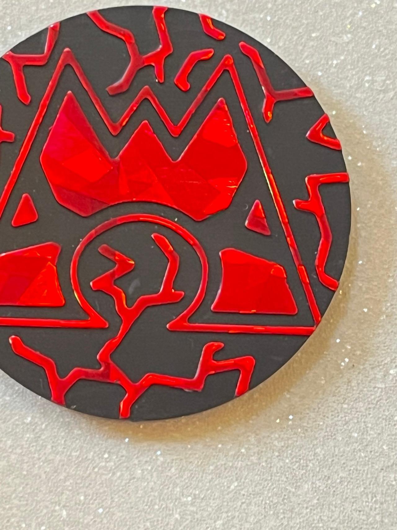 Pokémon TCG Double Crisis Team Magma Cracked Ice Holo Collectors Coin GWOP READ — image 4