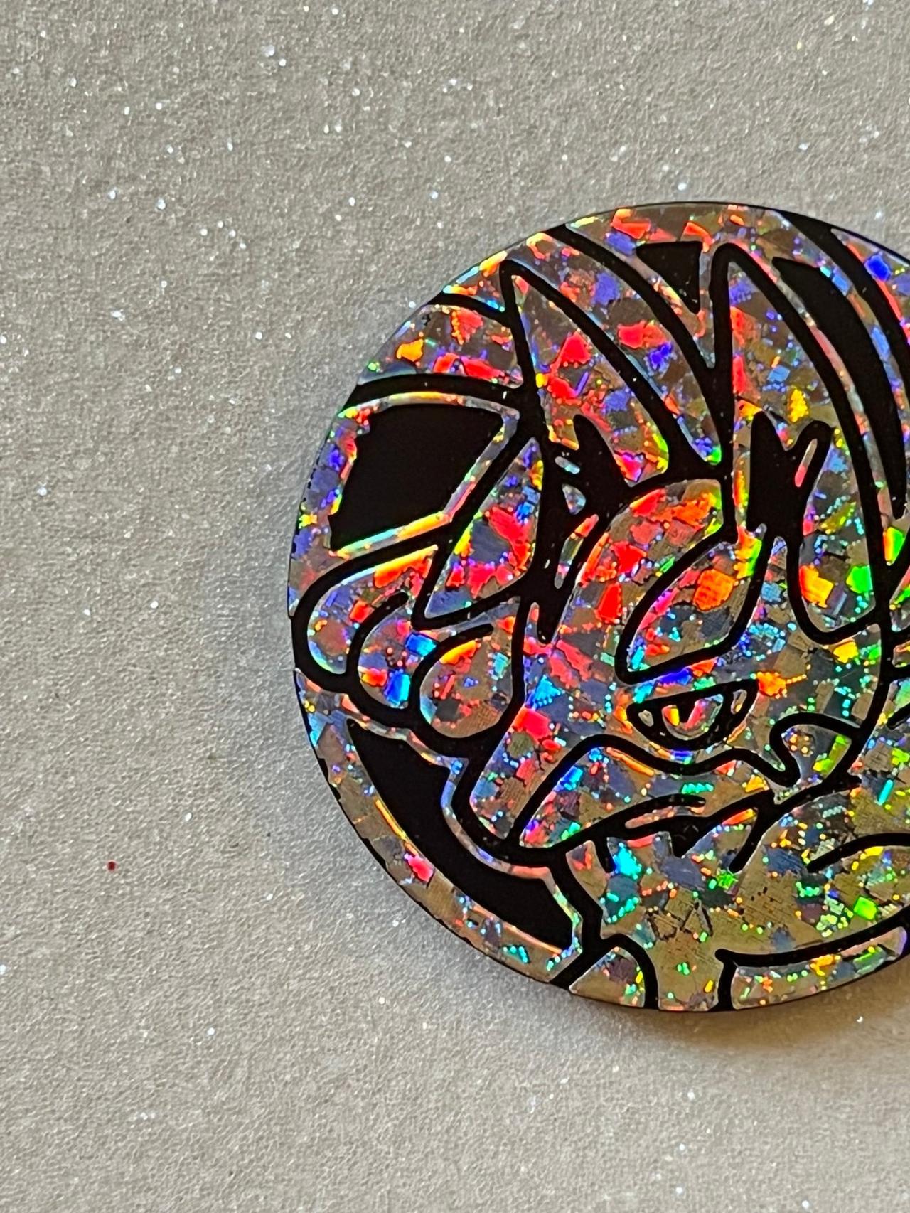 Pokémon TCG Furious Fists M Lucario Promo Radiant Holo Collectors Coin GWOP READ — image 2