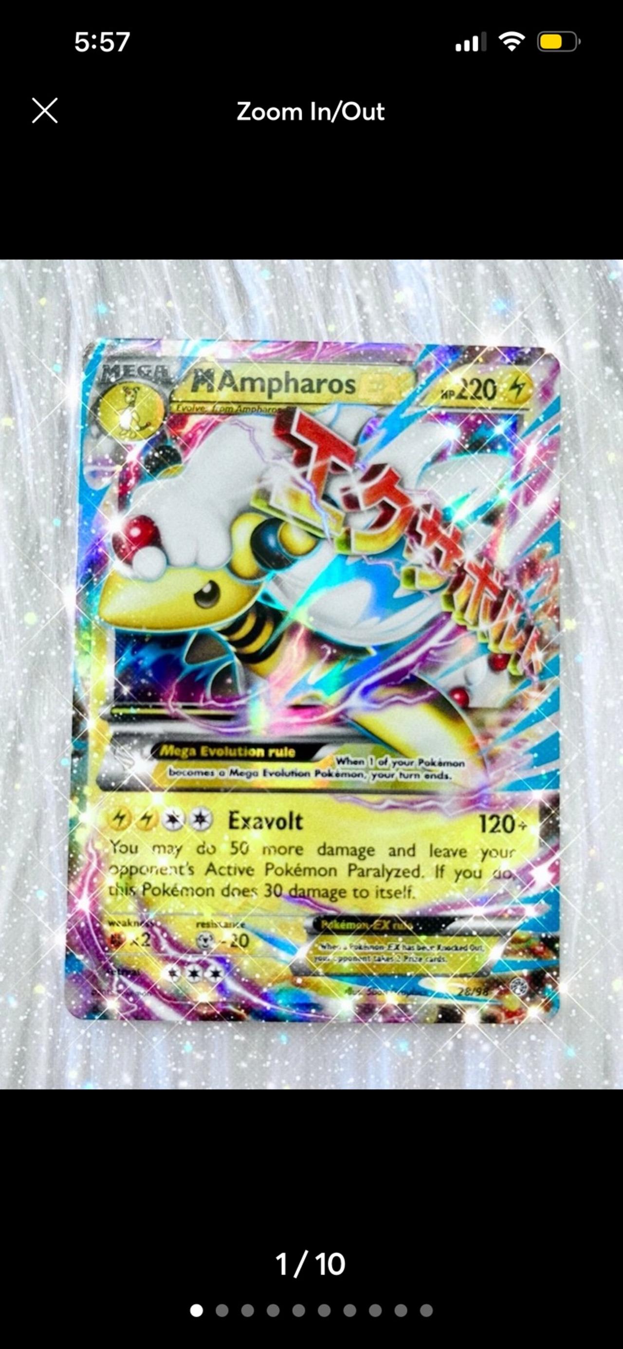 Pokémon TCG XY Ancient Origins M Ampharos EX 28/98 READ