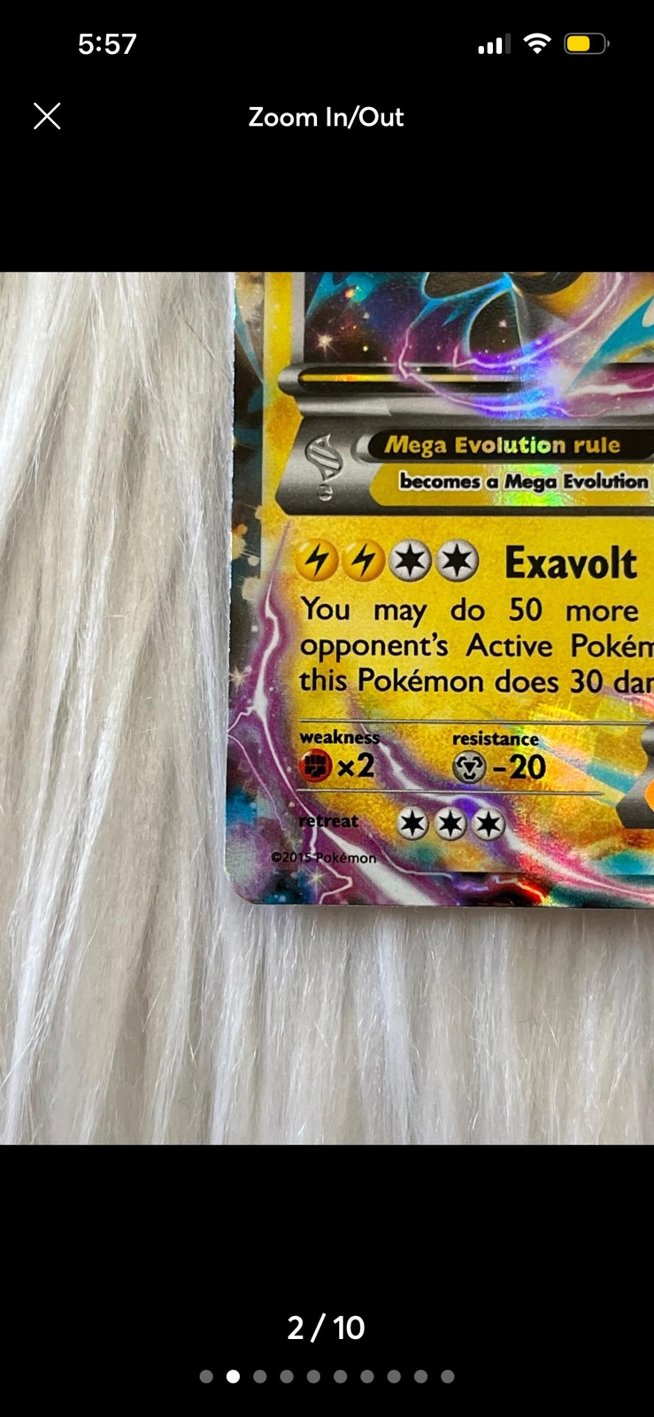 Pokémon TCG XY Ancient Origins M Ampharos EX 28/98 READ — image 2