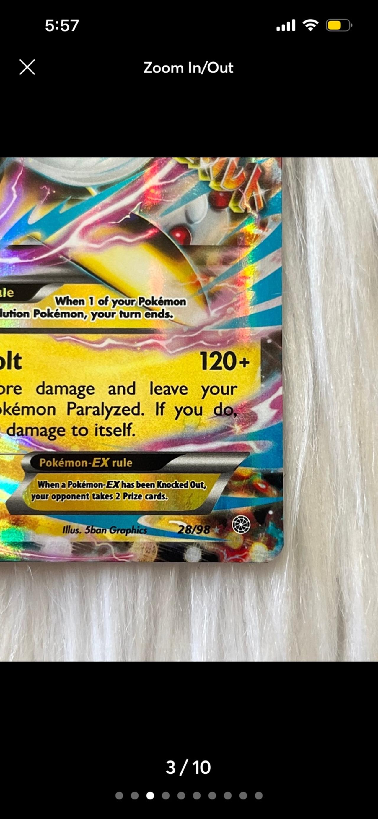 Pokémon TCG XY Ancient Origins M Ampharos EX 28/98 READ — image 3
