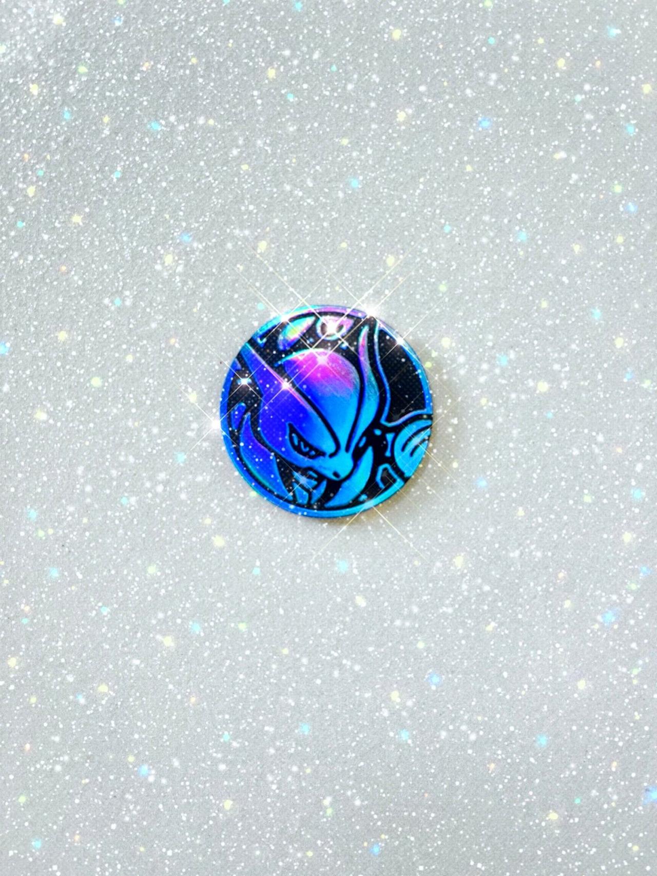 Pokémon TCG XY Breakthrough M Mewtwo Blue Holo Collectors Coin GWOP READ