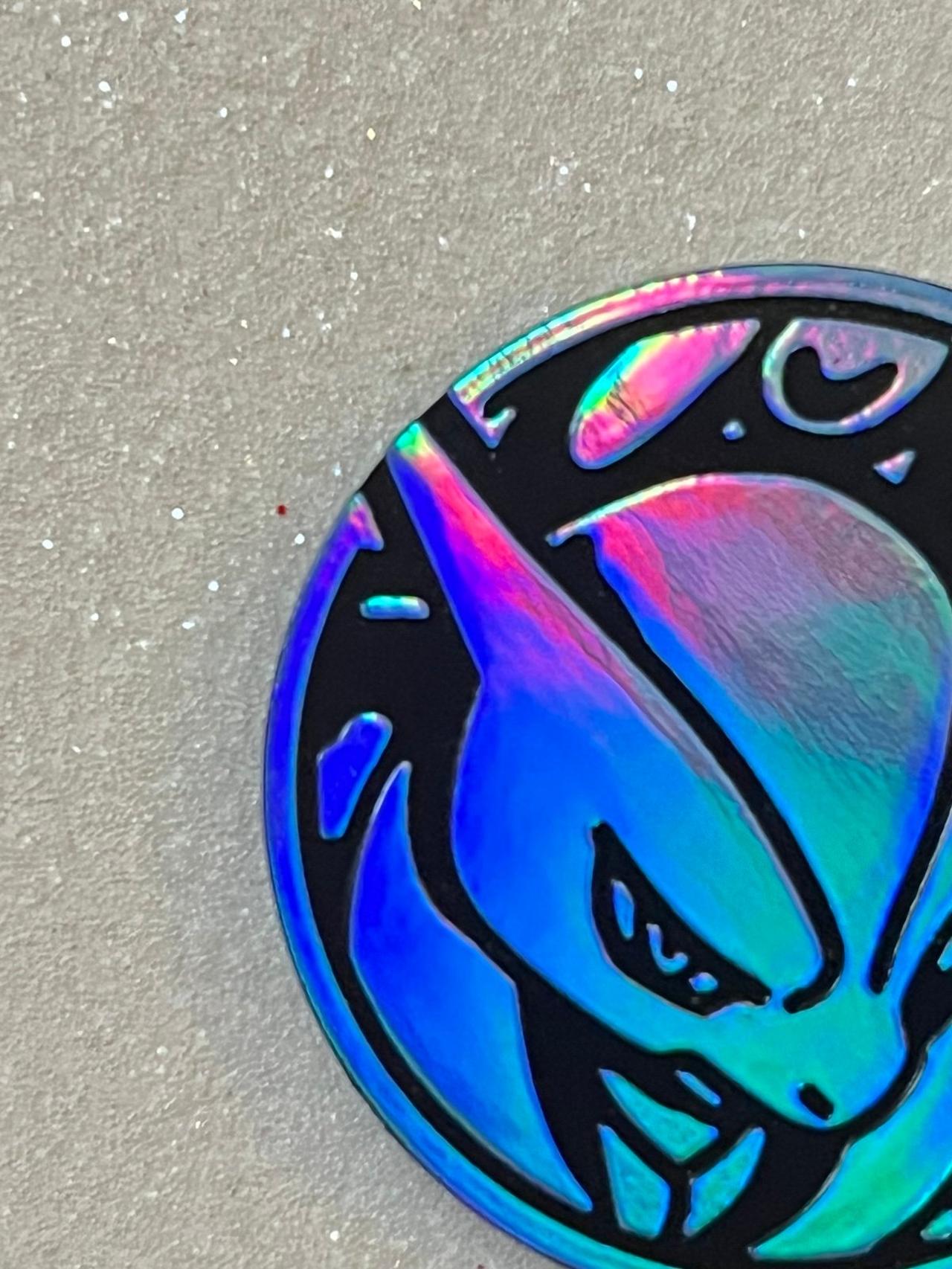 Pokémon TCG XY Breakthrough M Mewtwo Blue Holo Collectors Coin GWOP READ — image 2
