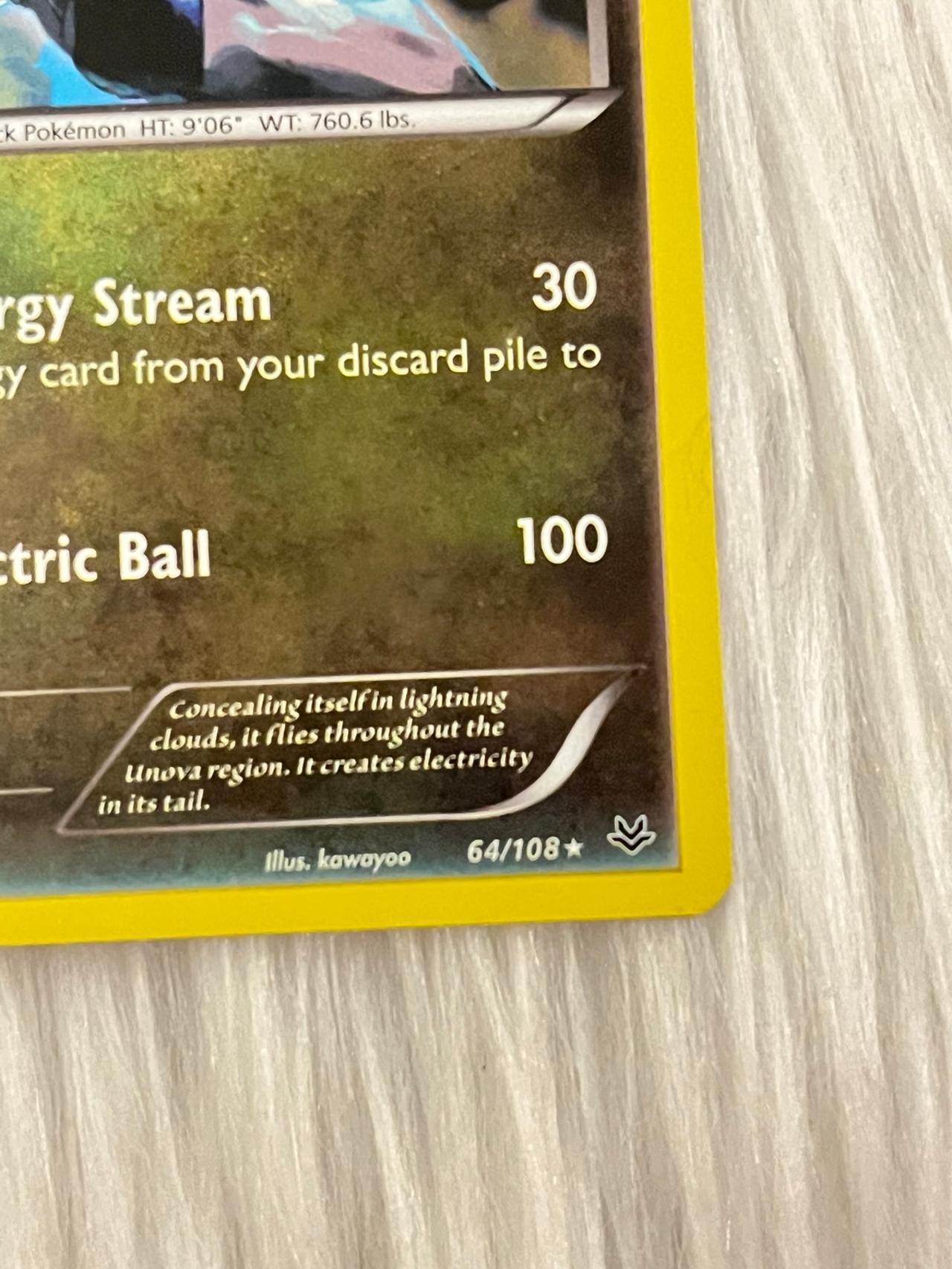 Pokémon TCG XY Roaring Skies Zekrom Holo Foil 64/108 READ — image 3