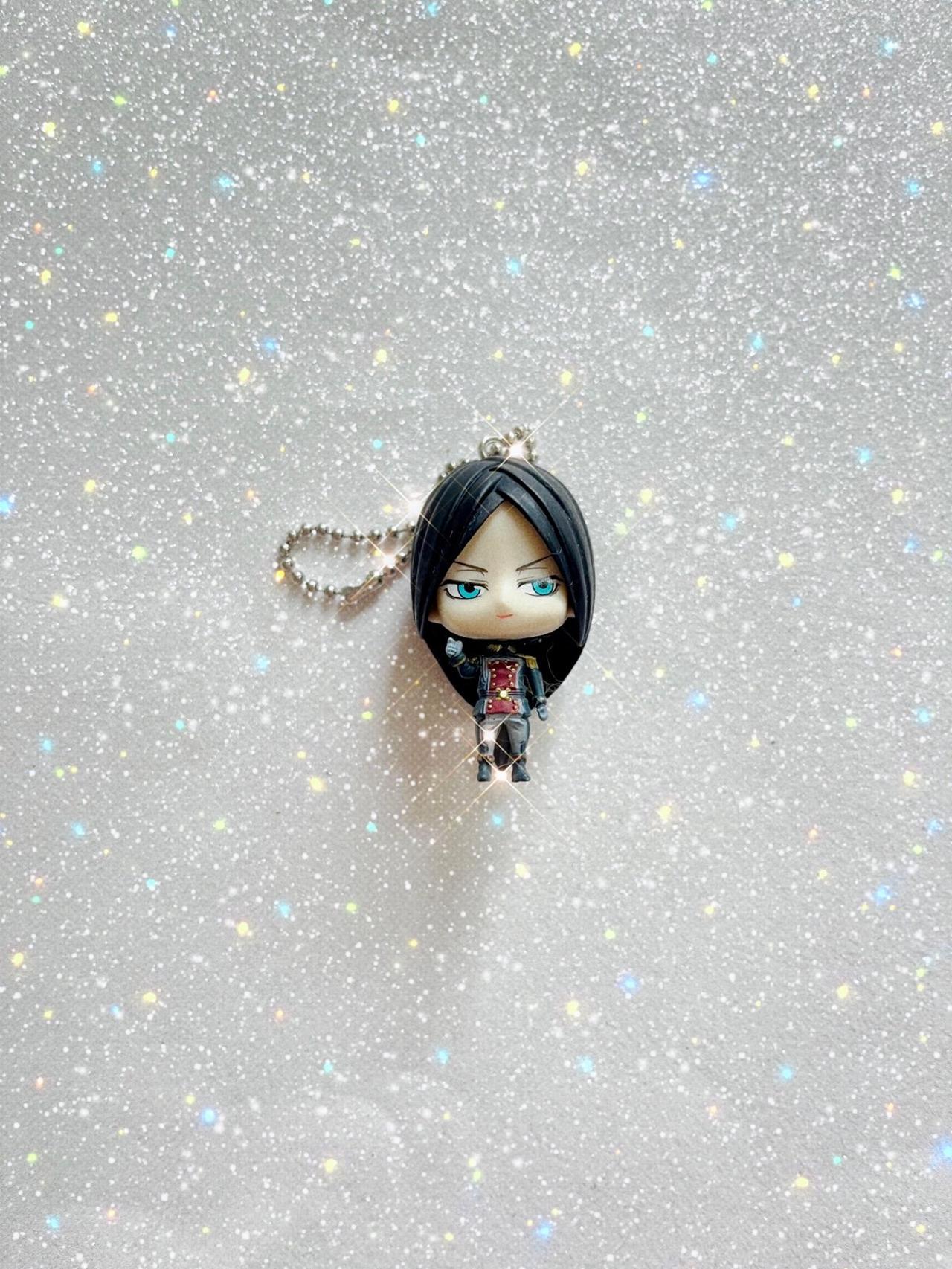 Psycho Pass Nicolas Wong Chibi Mascot Figure Keychain LNWOT READ