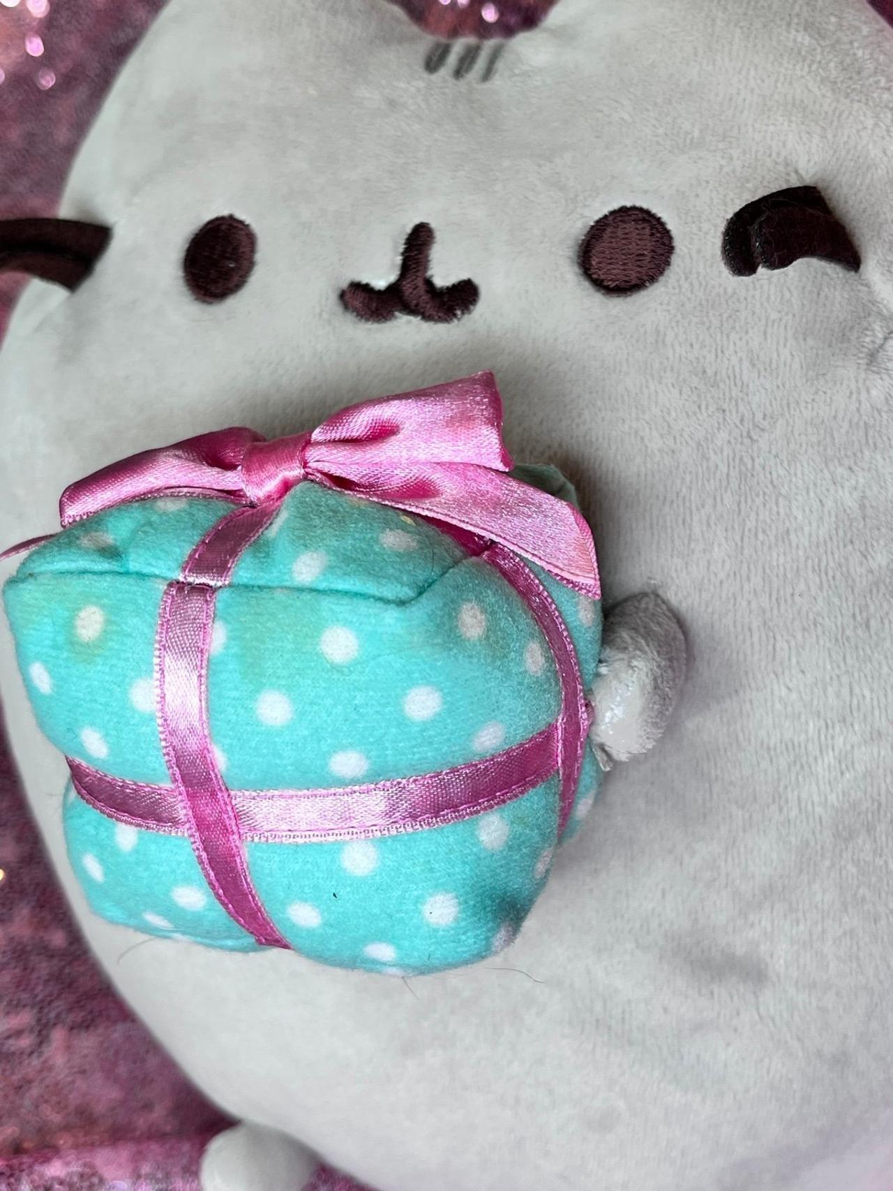 Pusheen Christmas Plush Holding Present 8-10” Plush UWT READ — image 3