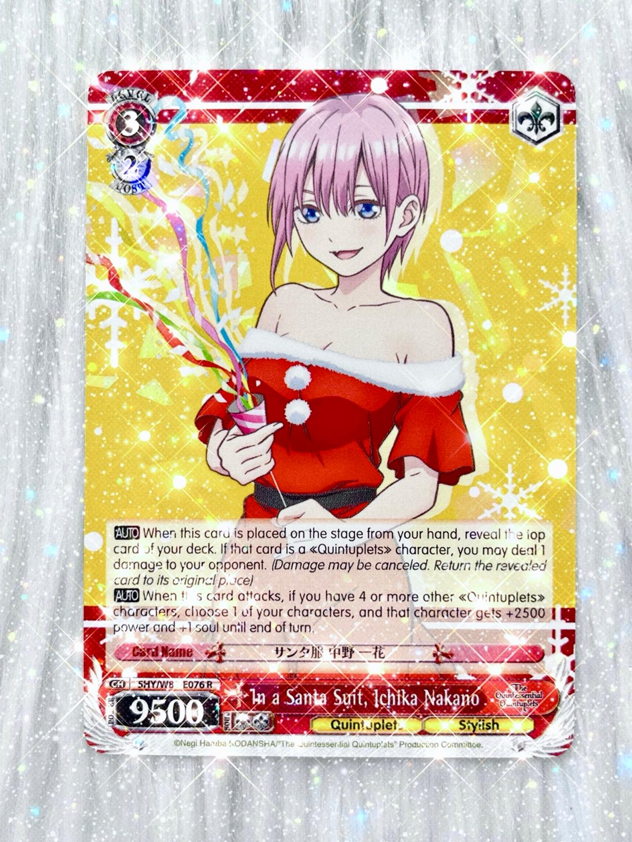 Quintessential Quintuplets WEISS TCG Ichika in Santa Suite W83-E076 ENGLISH READ