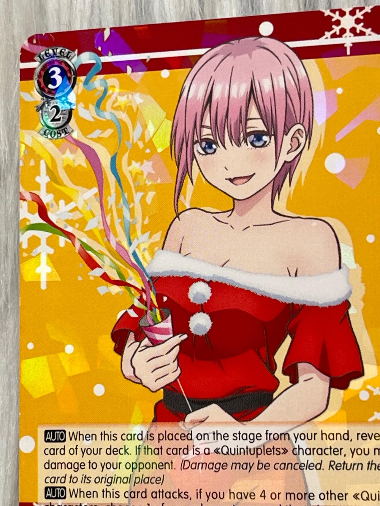 Quintessential Quintuplets WEISS TCG Ichika in Santa Suite W83-E076 ENGLISH READ — image 6