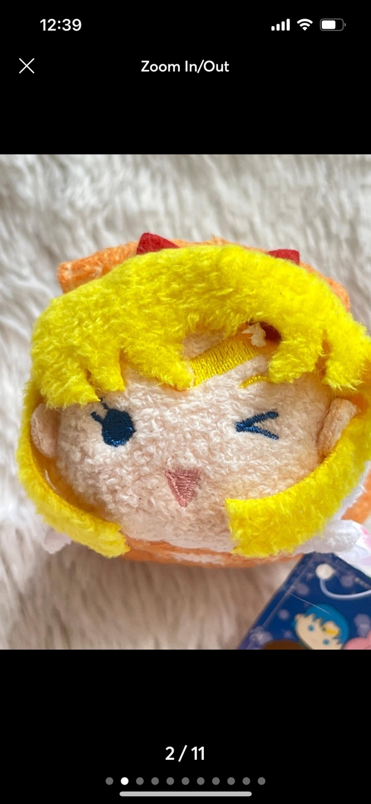 Sailor Moon Venus Winking Otedama Tsum Tsum Plush LNWT READ — image 2