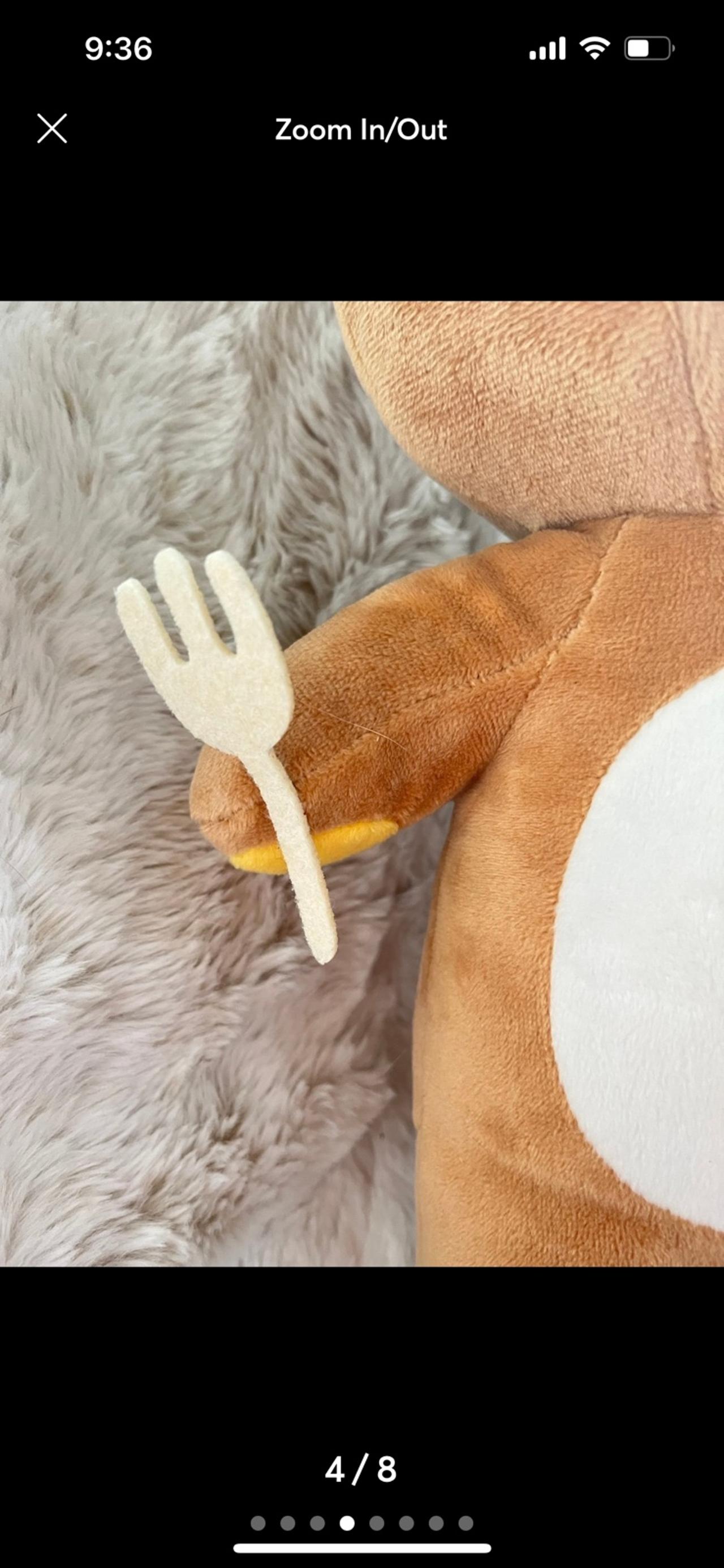 San-X Rilakkuma Cafe with Donut & Fork 2022 Plush LNWOT READ — image 4