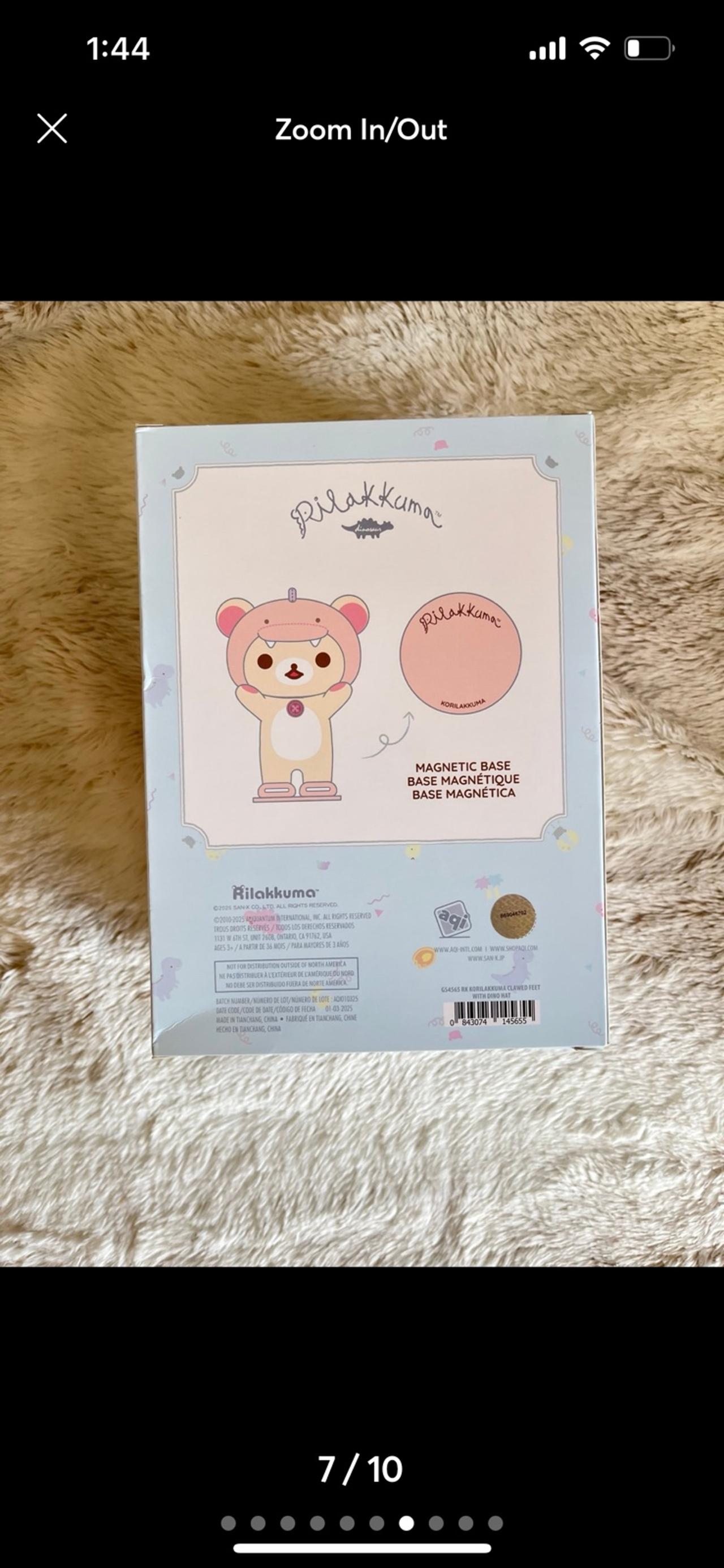 San-X Rilakkuma Korilakkuma Round 1 Exclusive Dinosaura Costumes NIB READ — image 7