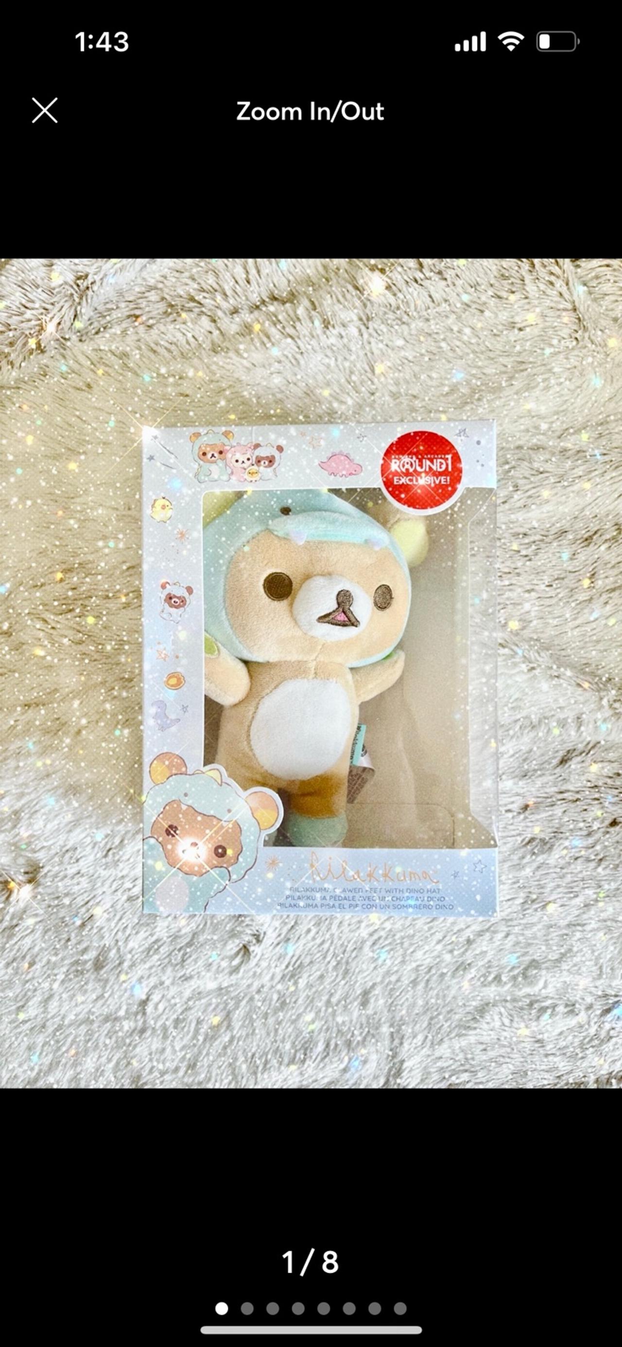 San-X Rilakkuma Round 1 Exclusive Dinosaura Costumes NIB READ