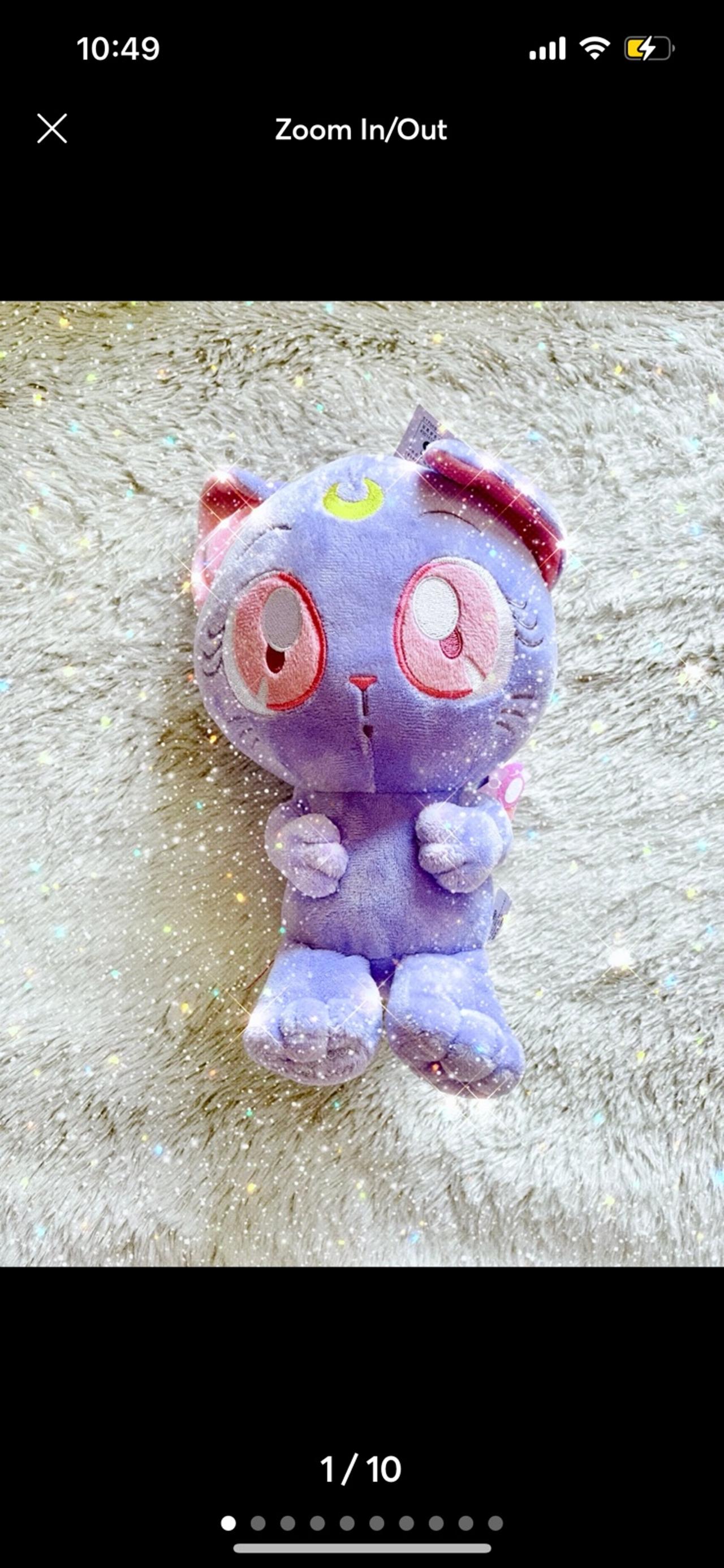 Sanrio 25th Anniversary My Melody x Sailor Moon 15-18” Luna Plush Doll NWT READ