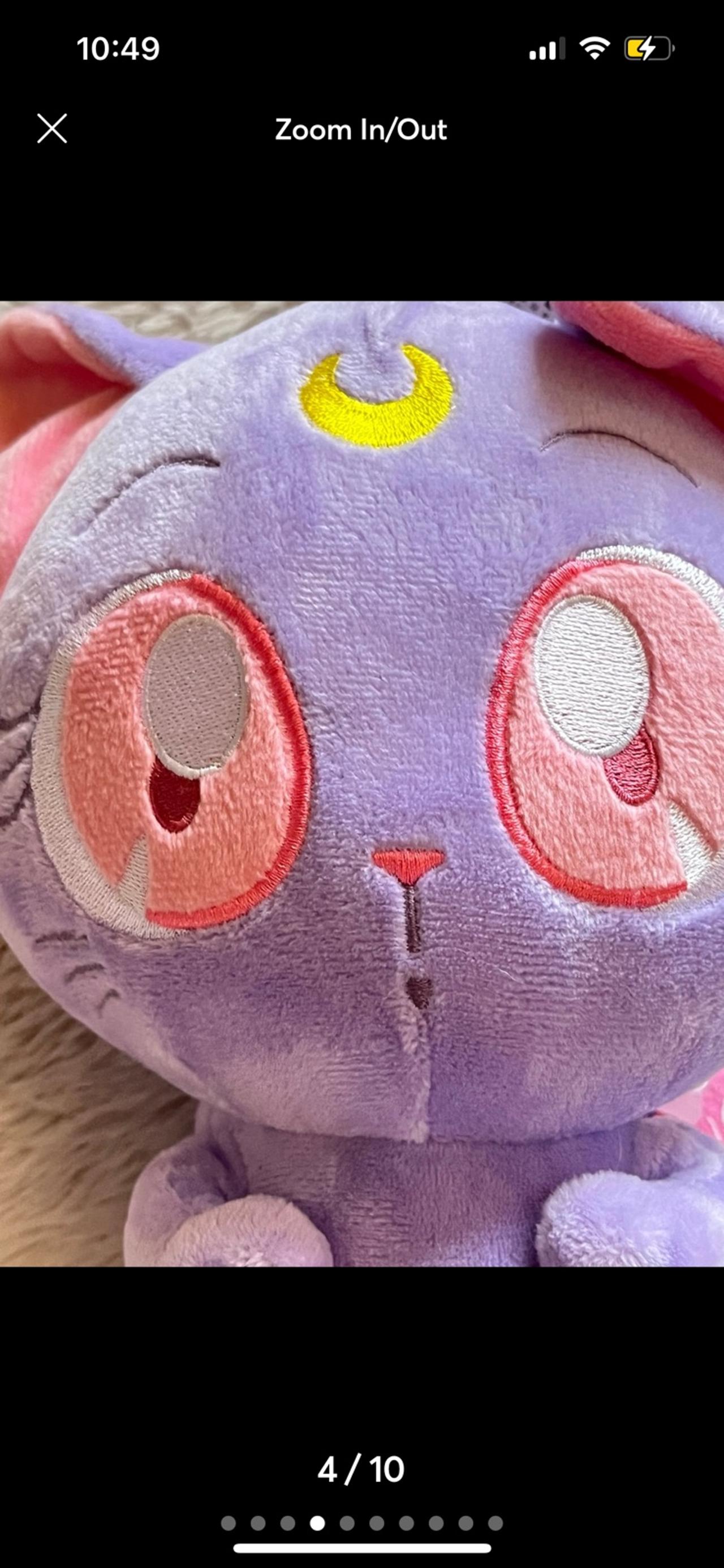 Sanrio 25th Anniversary My Melody x Sailor Moon 15-18” Luna Plush Doll NWT READ — image 4