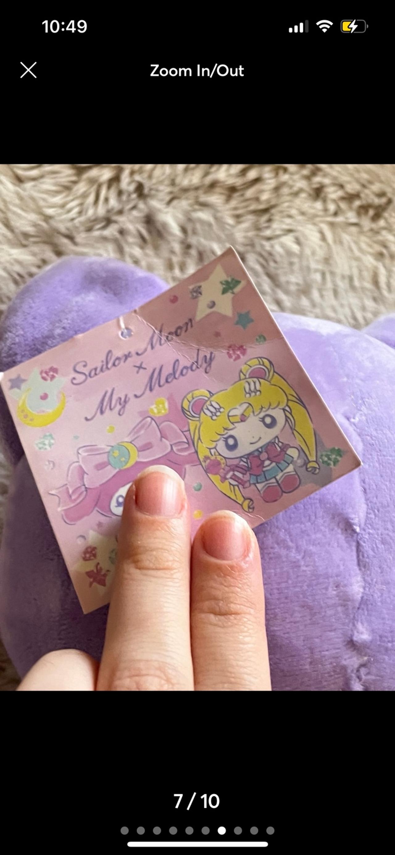 Sanrio 25th Anniversary My Melody x Sailor Moon 15-18” Luna Plush Doll NWT READ — image 7