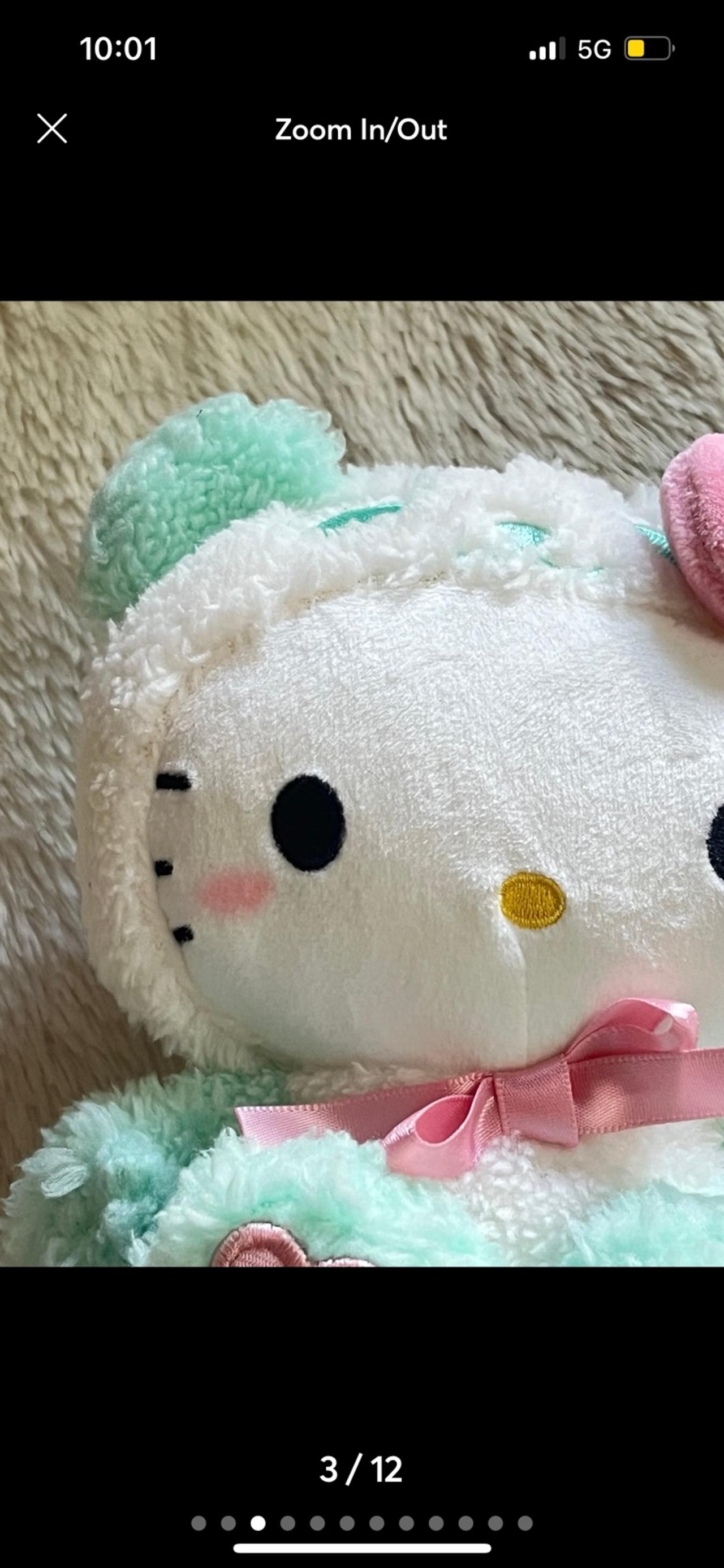 Sanrio Characters Hello Kitty x Round 1 Panda Costume Mint Color Plush NWT READ — image 3