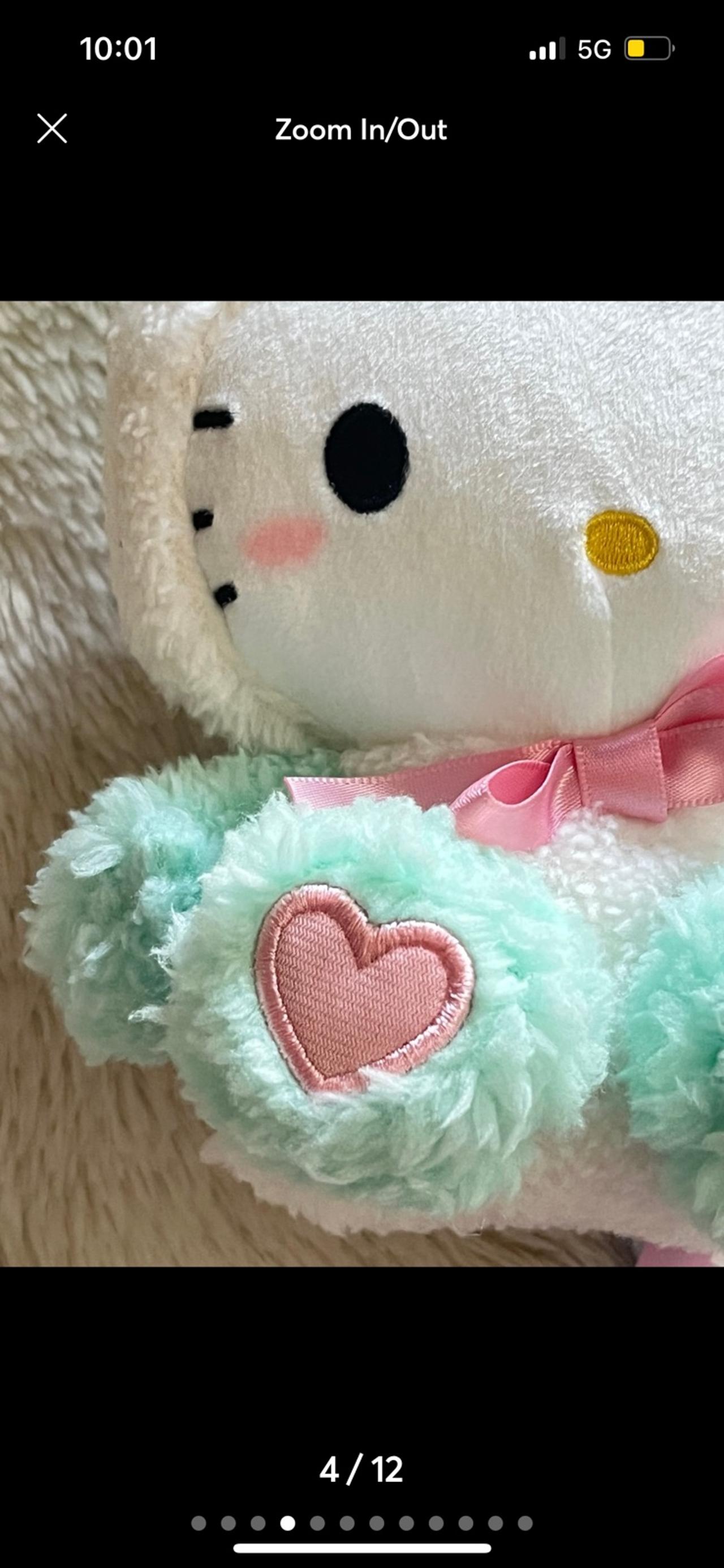 Sanrio Characters Hello Kitty x Round 1 Panda Costume Mint Color Plush NWT READ — image 4