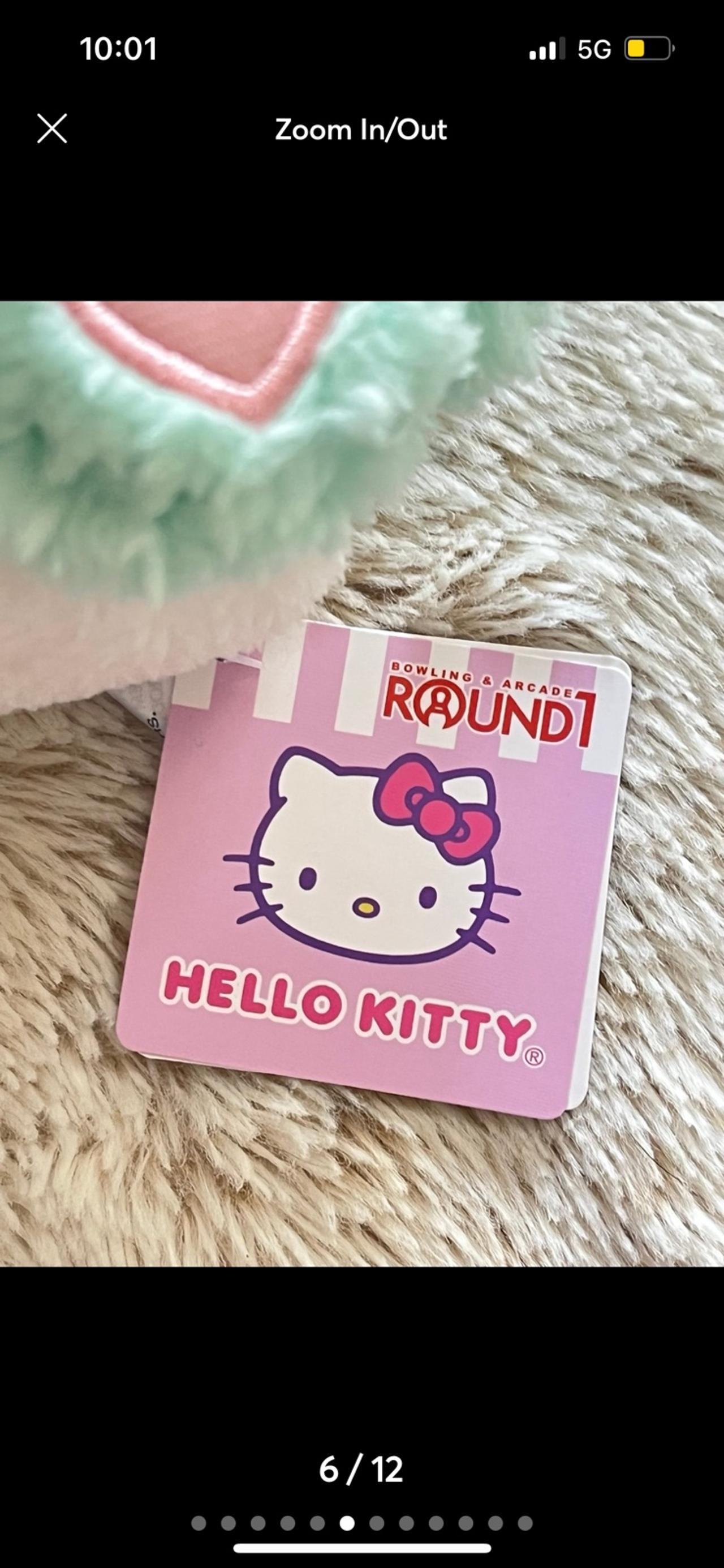 Sanrio Characters Hello Kitty x Round 1 Panda Costume Mint Color Plush NWT READ — image 6