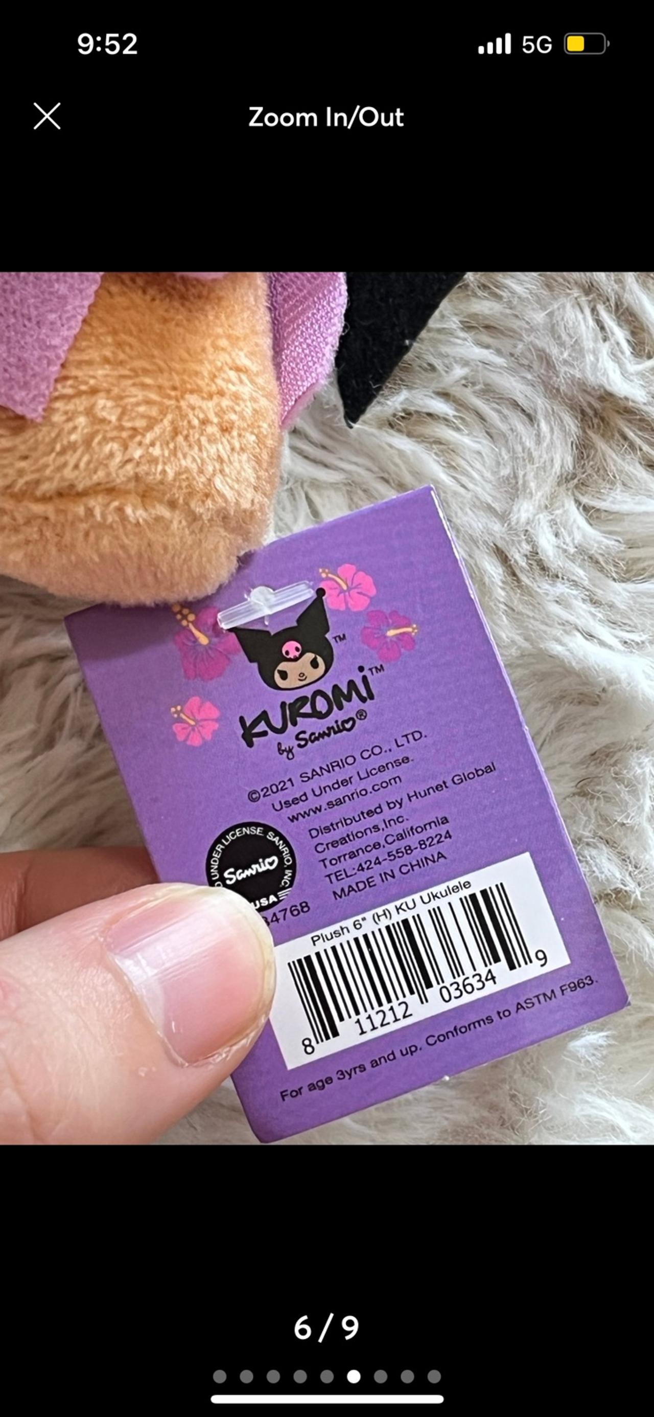 Sanrio Characters Kuromi Ukelele Plush Hawaii Exclusive NWT READ — image 6
