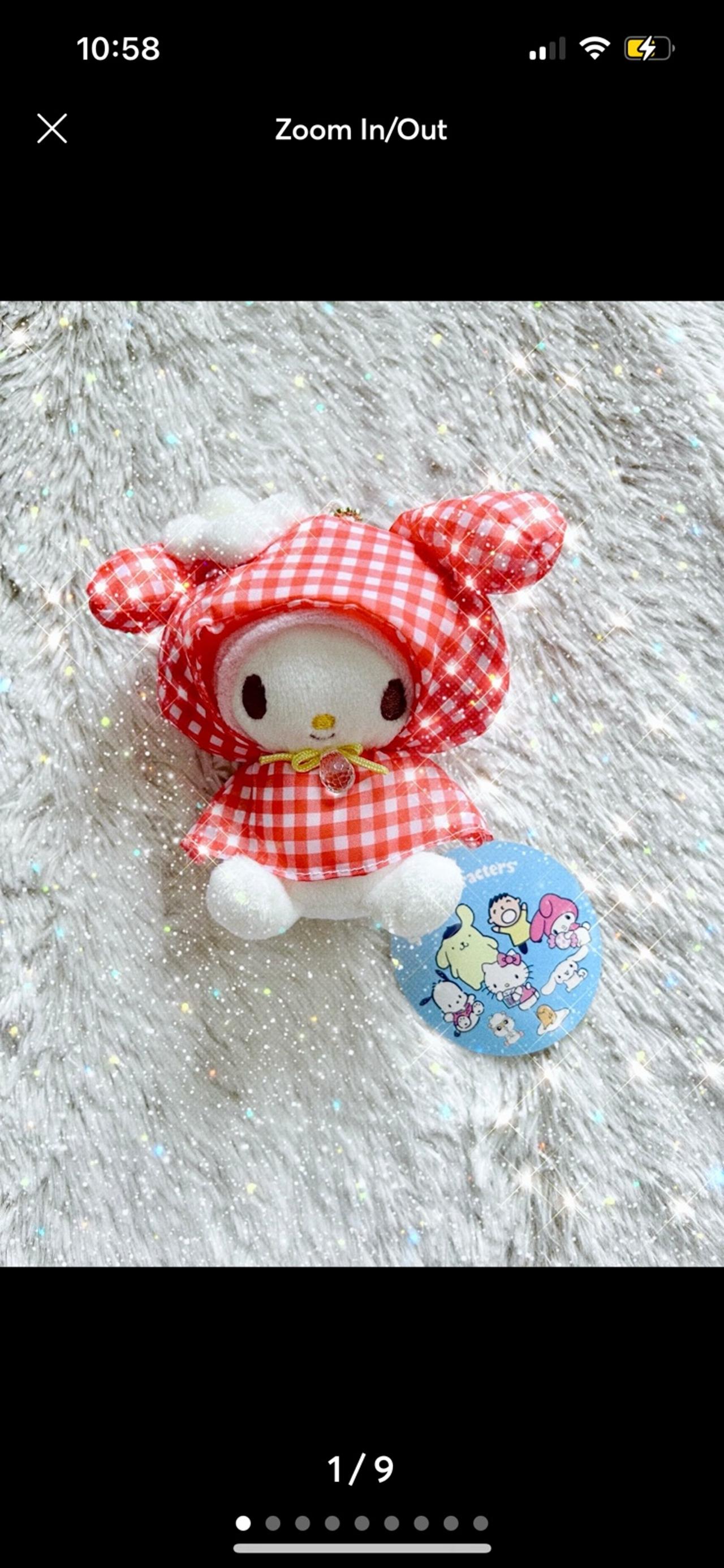 Sanrio My Melody Picnic Series Plush Keychain NWT READ