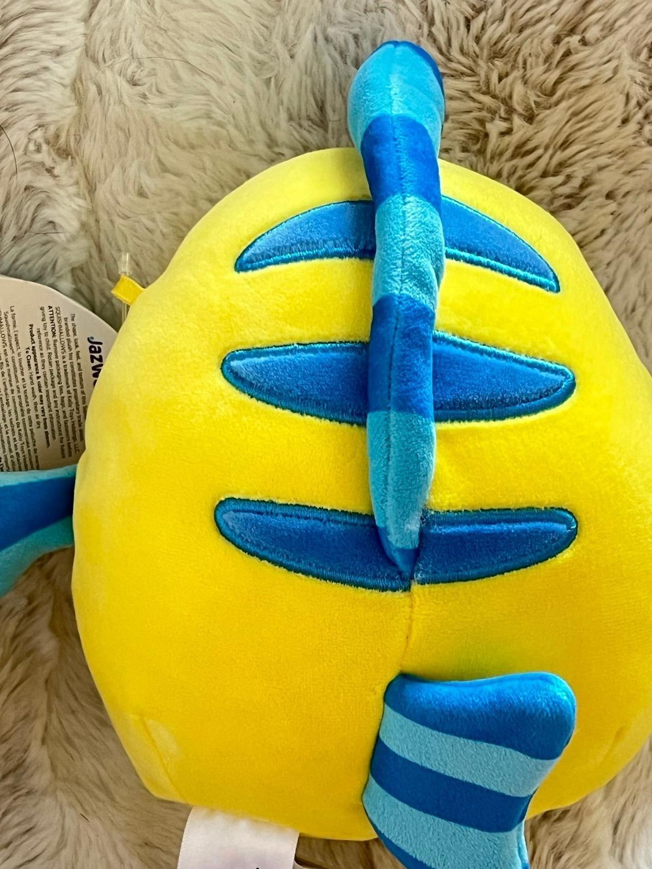 Squishmallow Official Disney Little Mermaid Flounder 8” Plush LNWT READ — image 10