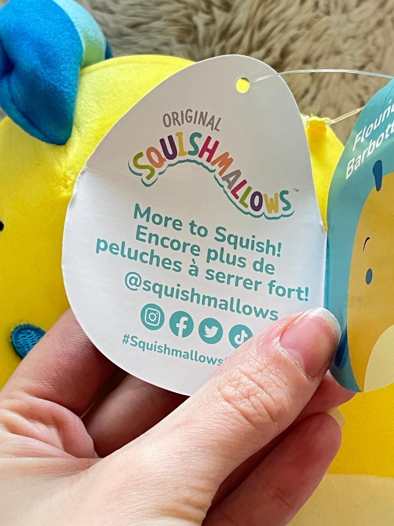 Squishmallow Official Disney Little Mermaid Flounder 8” Plush LNWT READ — image 7