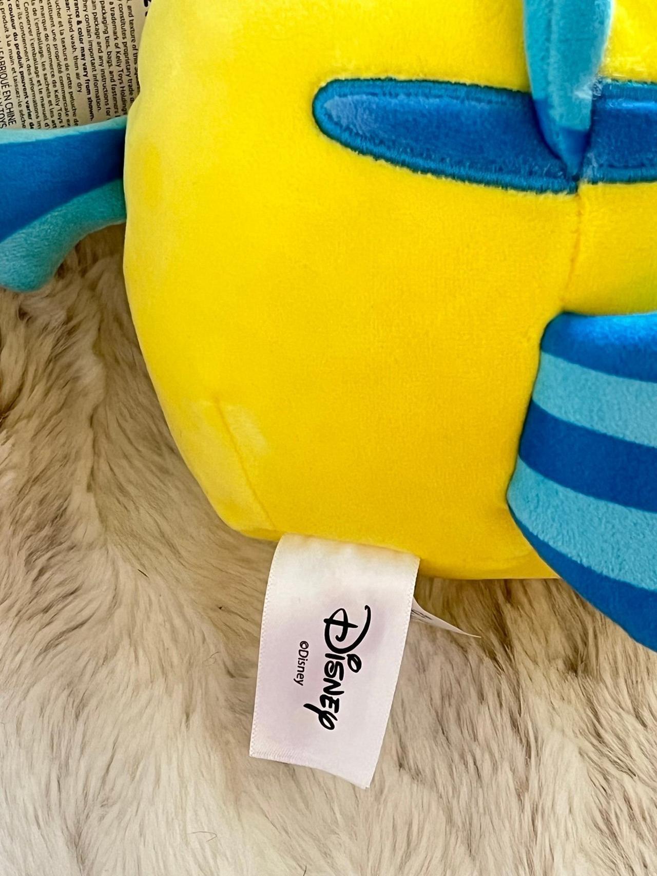 Squishmallow Official Disney Little Mermaid Flounder 8” Plush LNWT READ — image 8