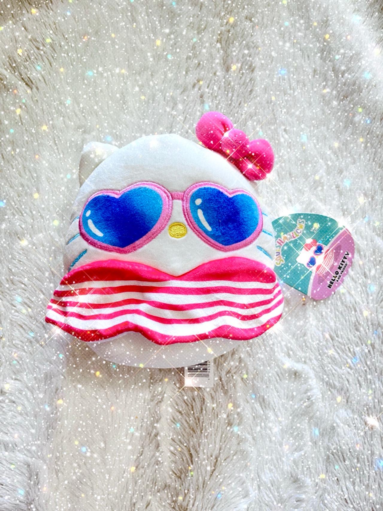 Squishmallows Summer Sidestepper Hello Kitty 8” Plush LNWT READ