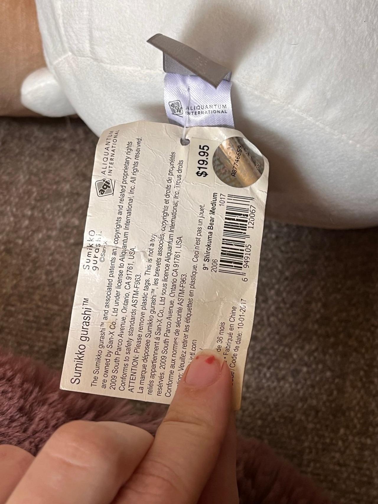 Sumikko Gurashi Shirokuma 18” Signature Plush with tags — image 6