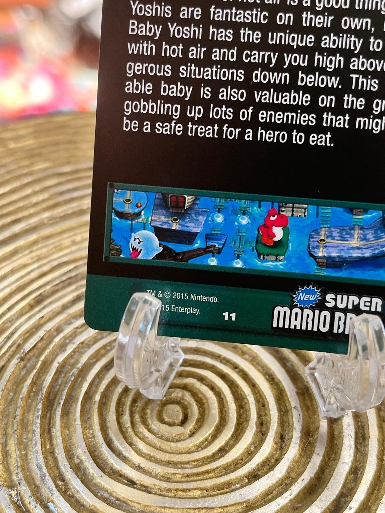 Super Mario Bros 2015 Enterplay Dog Tag Card Balloon Baby Yoshi #11 — image 10