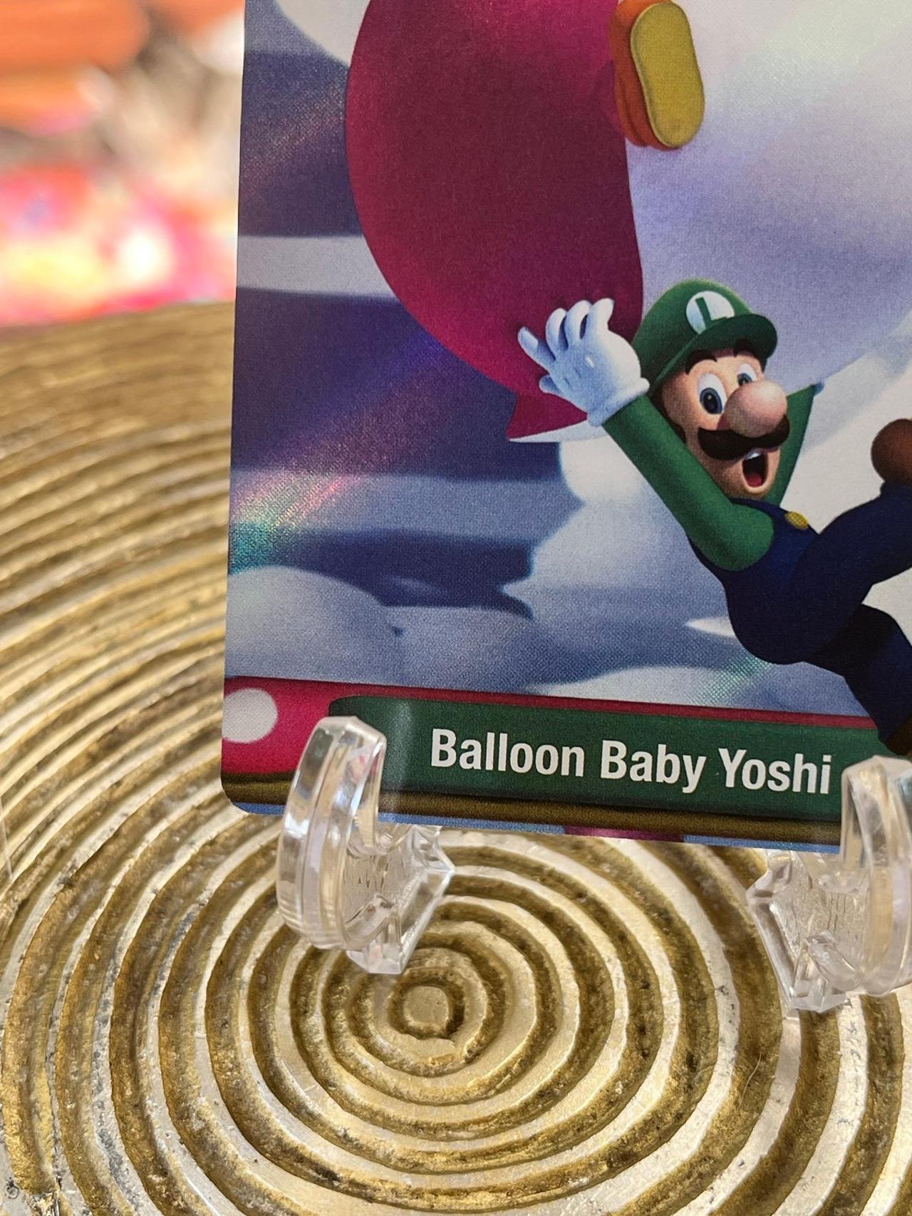 Super Mario Bros 2015 Enterplay Dog Tag Card Balloon Baby Yoshi #11 — image 5