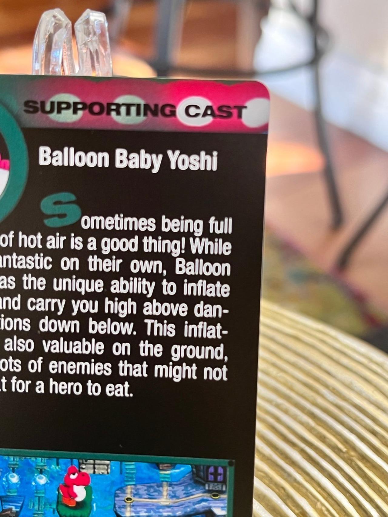 Super Mario Bros 2015 Enterplay Dog Tag Card Balloon Baby Yoshi #11 — image 8