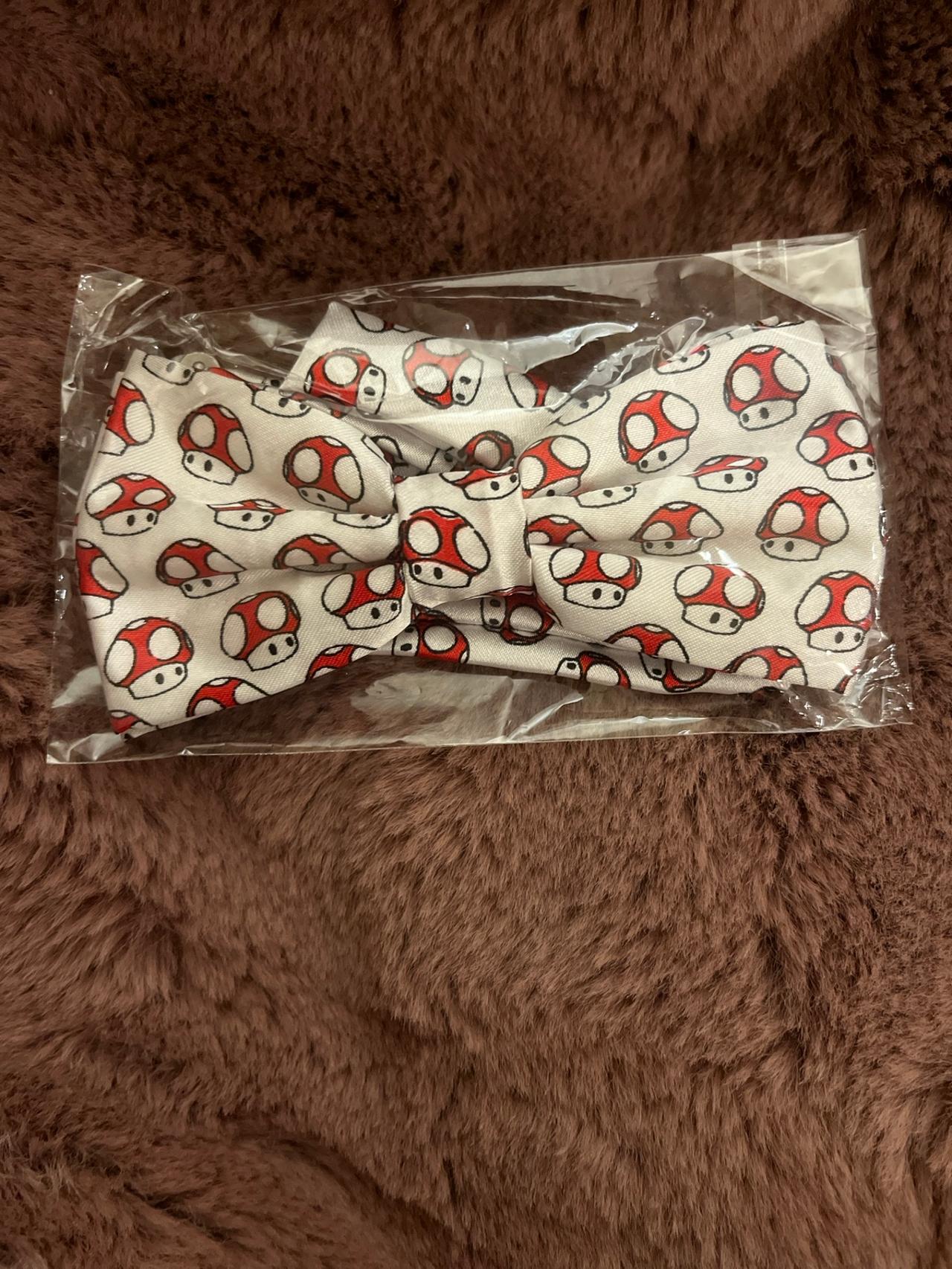 Super Mario Mushroom Printed Bow Tie NEW