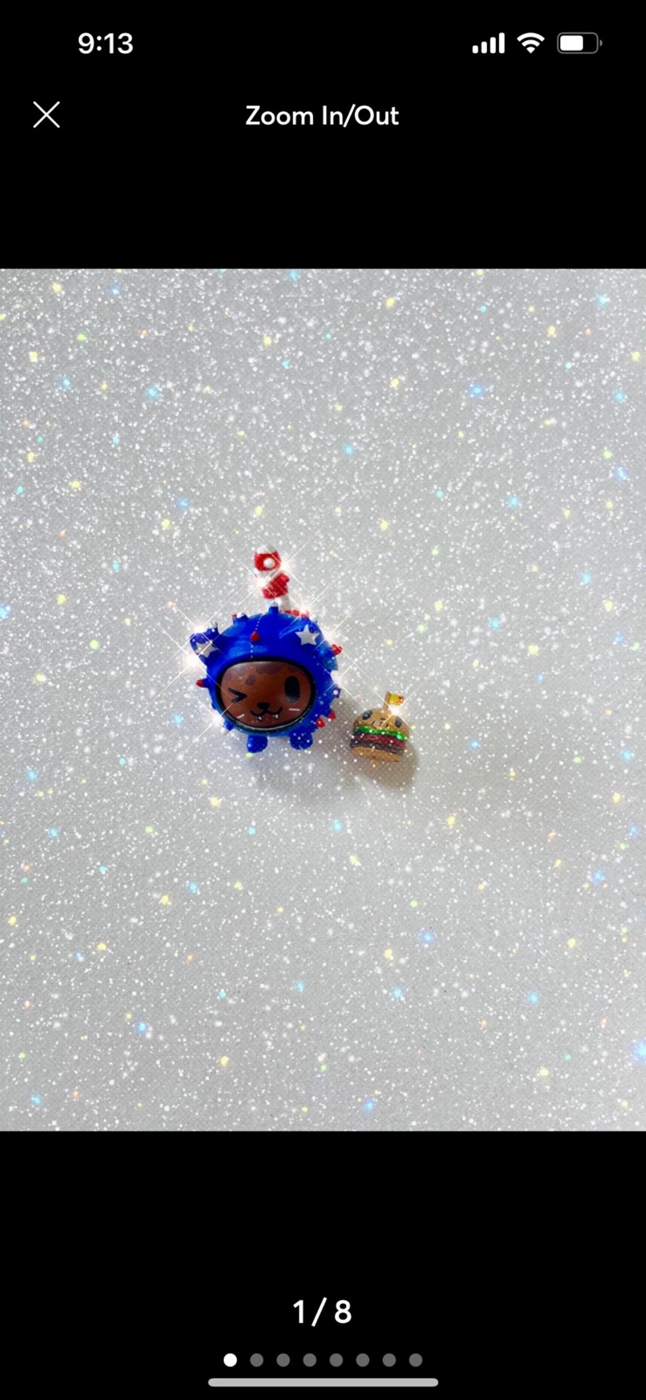 Tokidoki Cactus Kitties Uncle Sam & Burger Figure READ