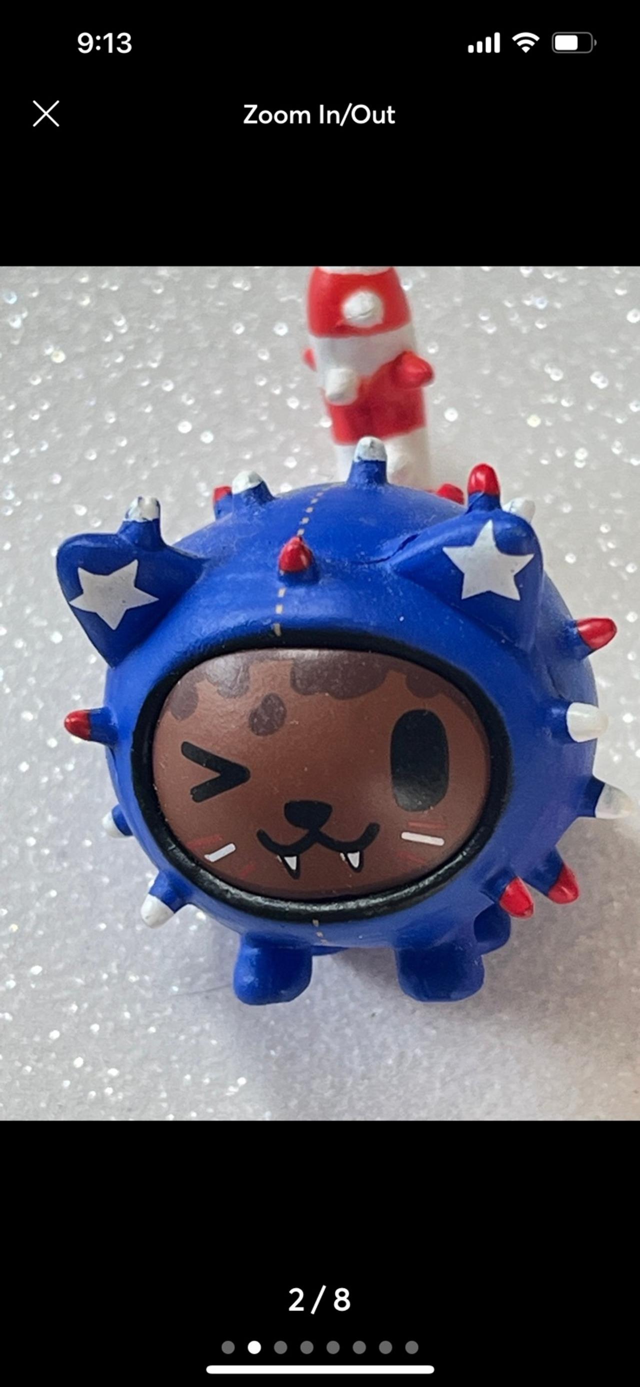 Tokidoki Cactus Kitties Uncle Sam & Burger Figure READ — image 2