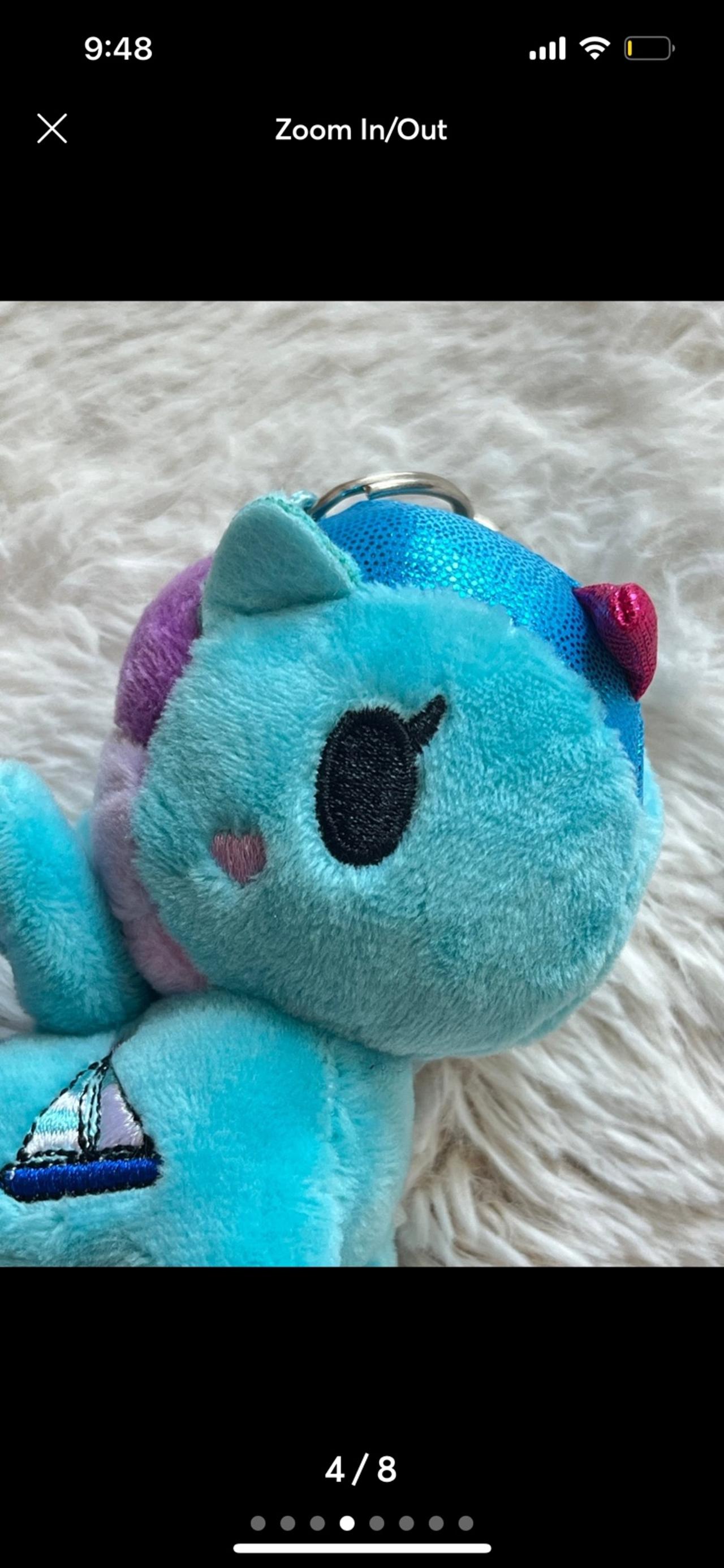 Tokidoki Mermicorno Plush Keychain Bag Clips Marina 4” LNWOP READ — image 4