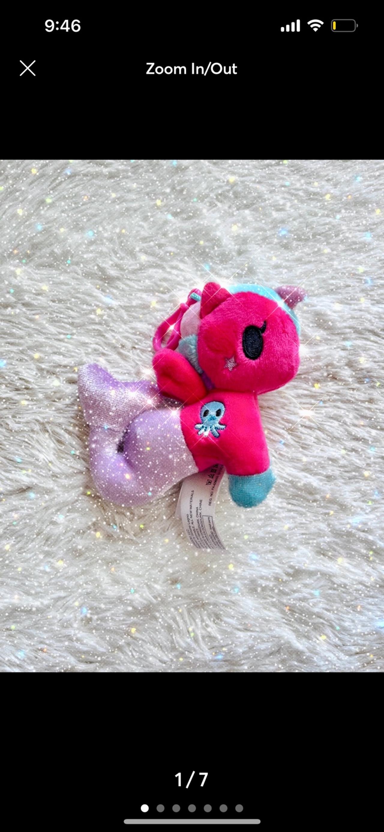 Tokidoki Neon Stars Plush Bag Clip Series 1 Octavia LNWOP READ