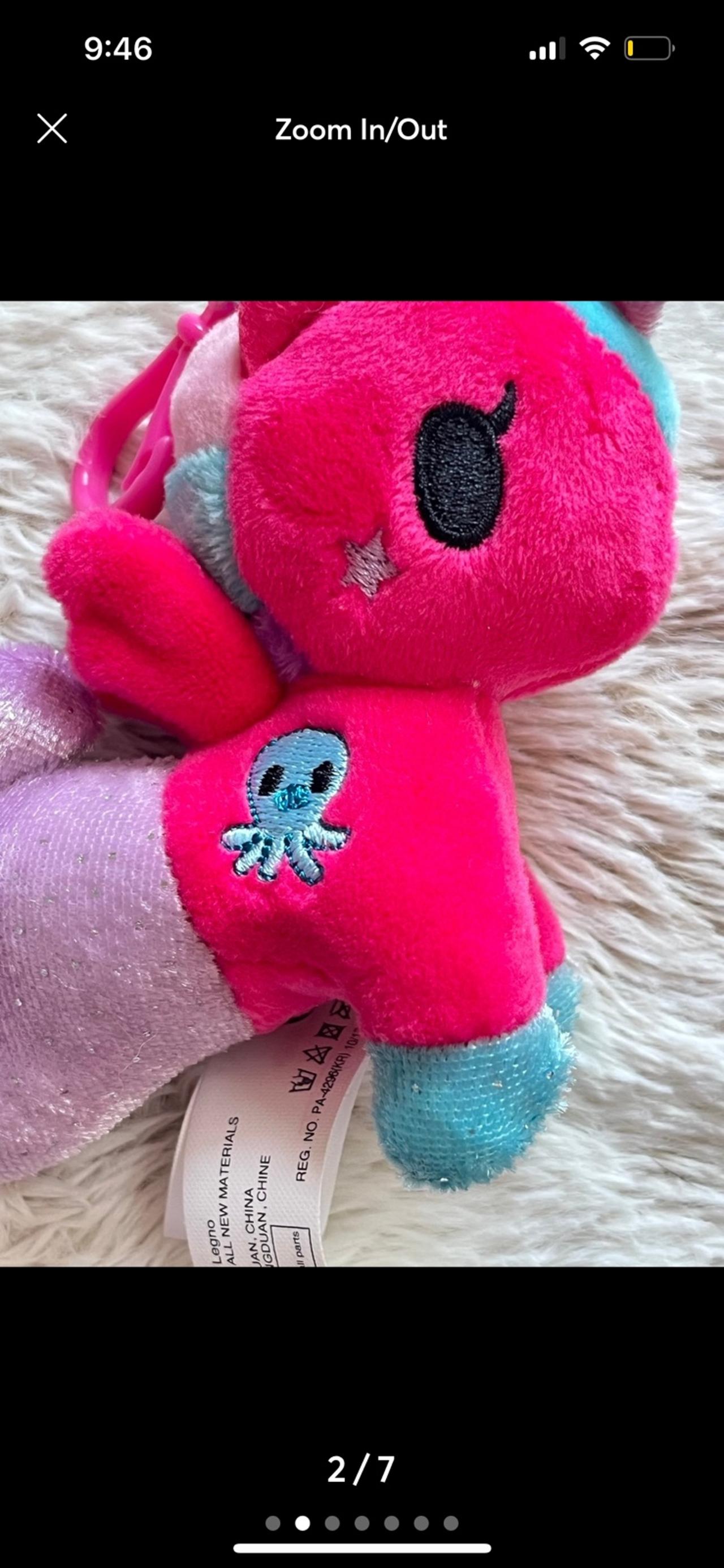 Tokidoki Neon Stars Plush Bag Clip Series 1 Octavia LNWOP READ — image 2
