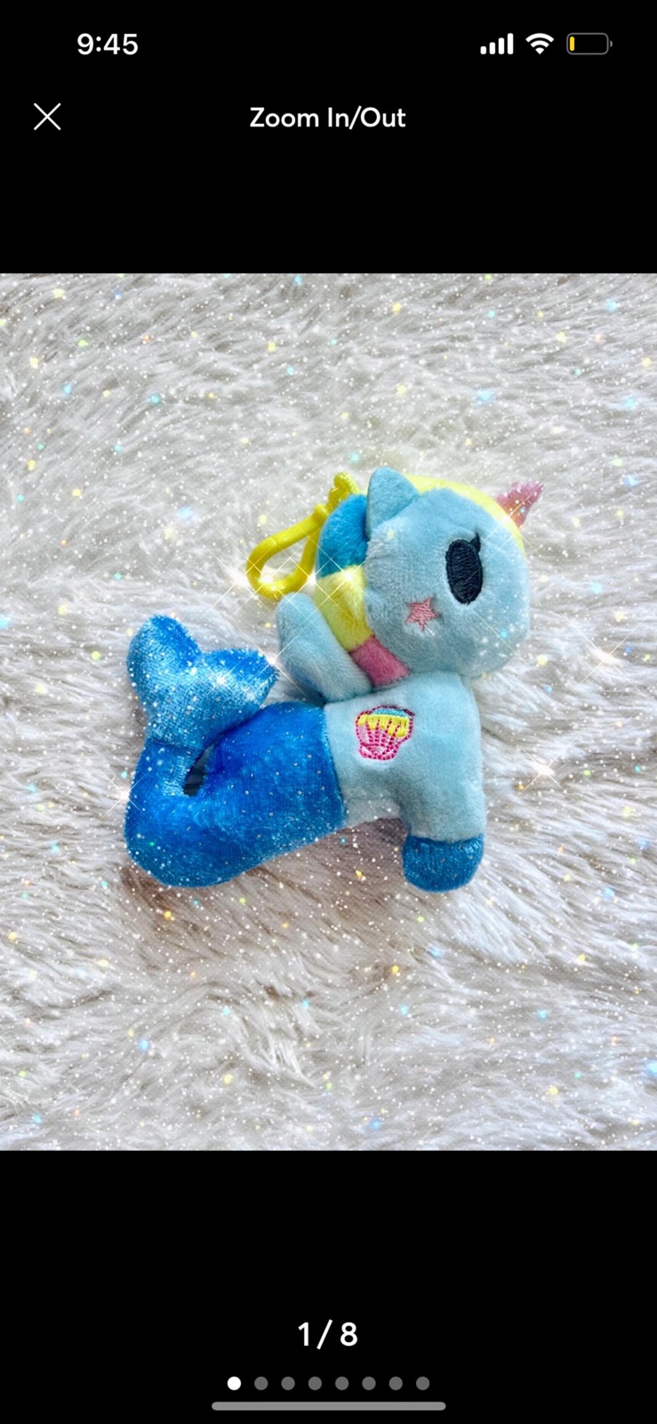 Tokidoki Neon Stars Plush Bag Clip Series 1 Shelly LNWOP READ