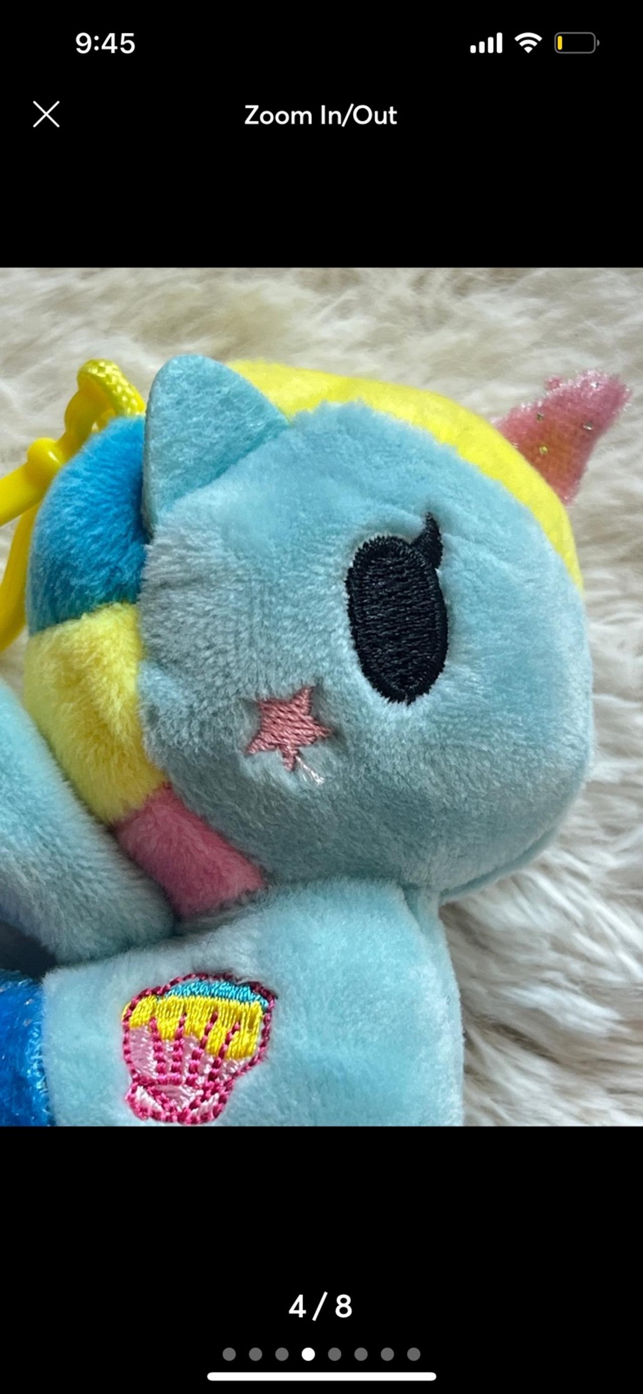 Tokidoki Neon Stars Plush Bag Clip Series 1 Shelly LNWOP READ — image 4