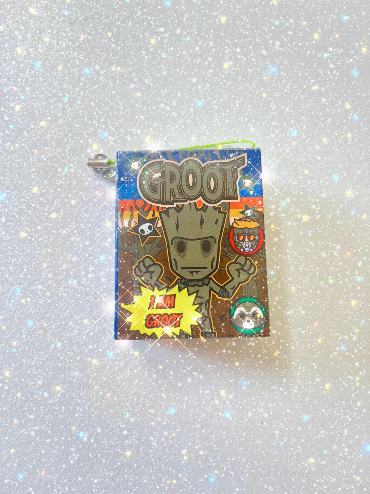 Tokidoki x Marvel Frenzies ft. Groot CHASER Comic Book Keychain READ