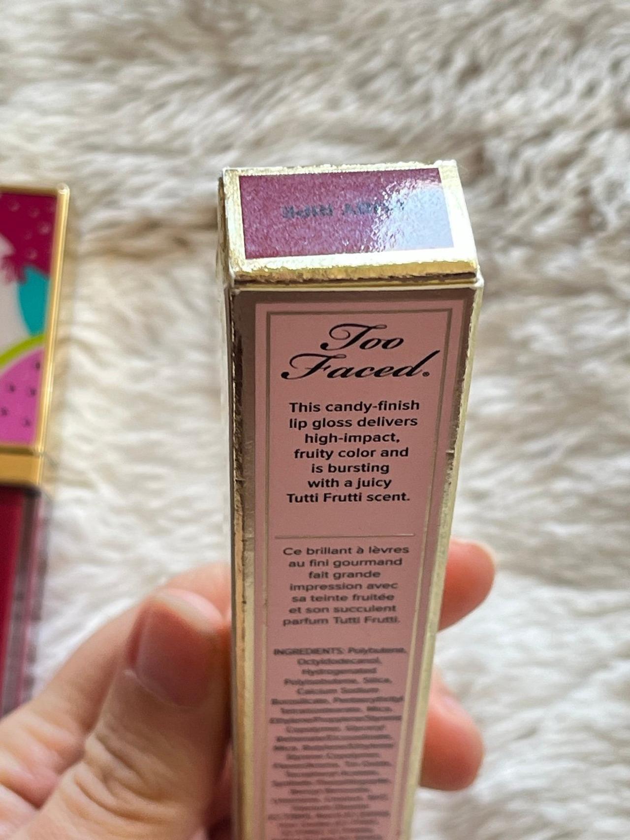 Too Faced Tutti Frutti Juicy Fruits Ruby Ripe Lip Glaze NIP READ — image 11